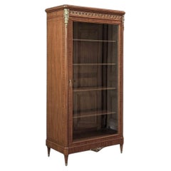 19th Century Parisian Louis XVI Marquetry Bookcase ~ Display Armoire
