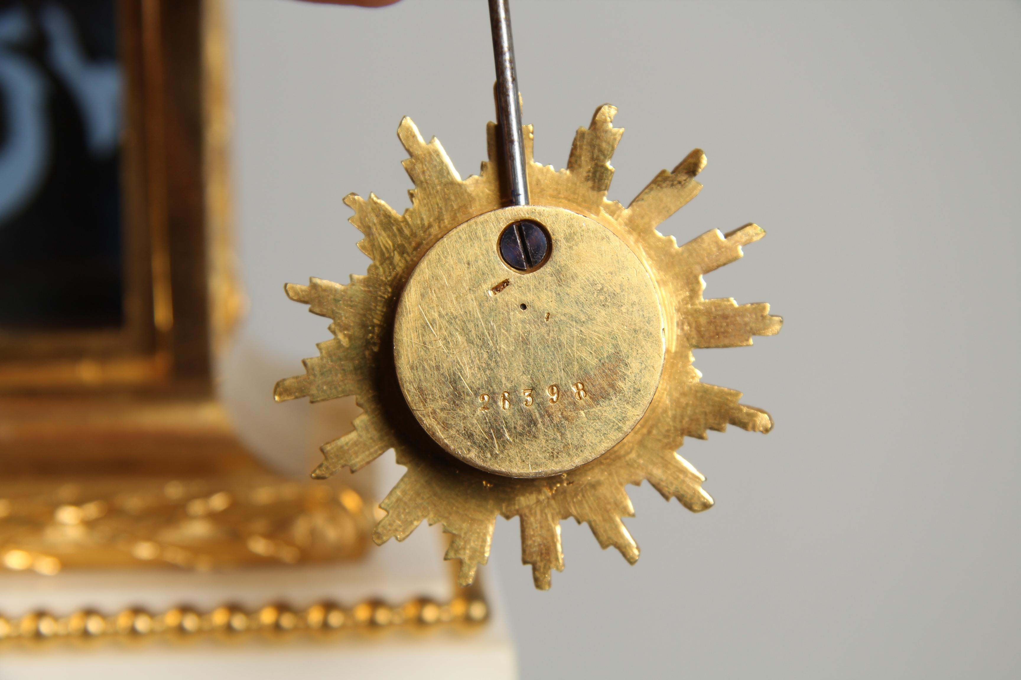 19th Century Parisian Mantel Clock in Louis XVI Style, signed Lepine, circa 1870 For Sale 7