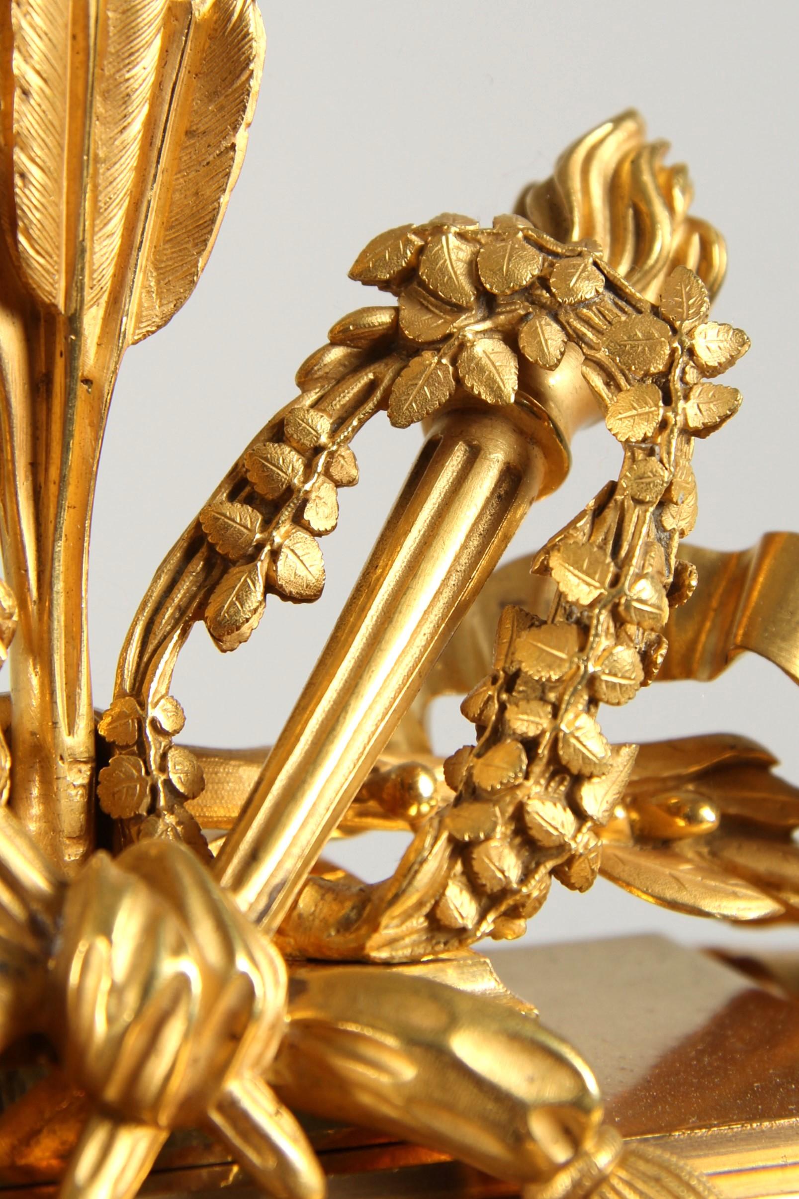 19th Century Parisian Mantel Clock in Louis XVI Style, signed Lepine, circa 1870 For Sale 1