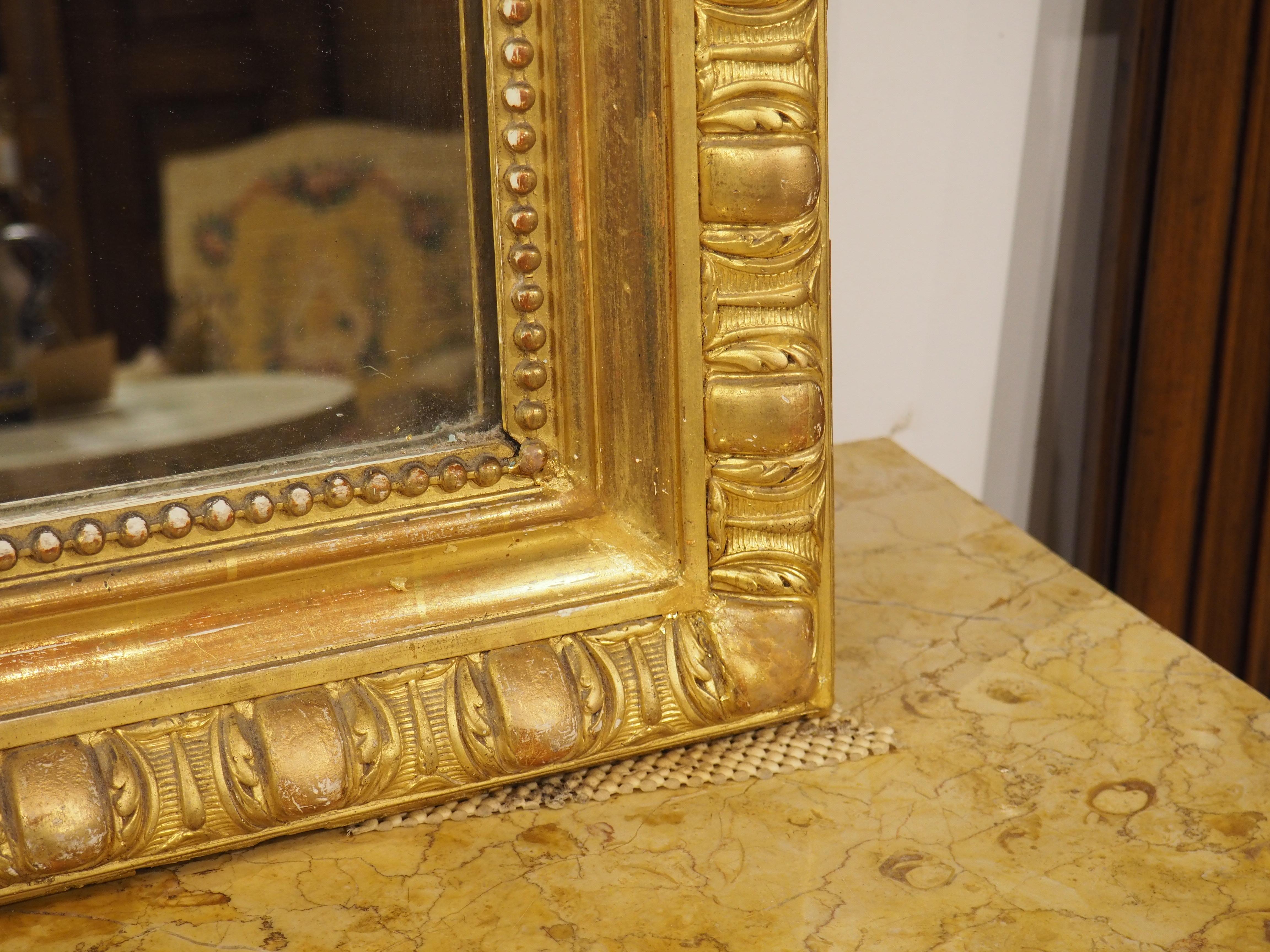 19th Century Parisian Napoleon III Style Giltwood Mirror, Circa 1880 5