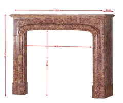 19th Century Parisian Style Fireplace Surround In Brocatelle Marble Luxus Design