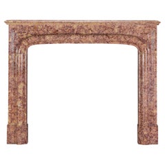 19th Century Parisian Style Fireplace Surround In Brocatelle Marble Luxus Design