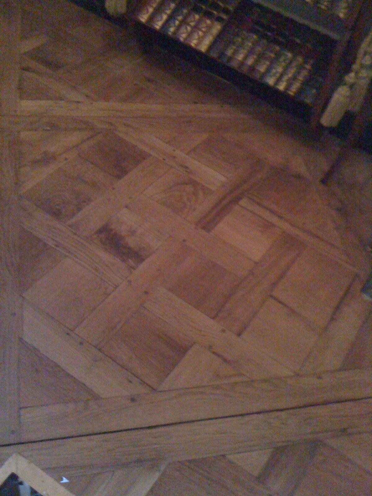French 19th Century Parquet de Versailles , 2 inch thick  For Sale