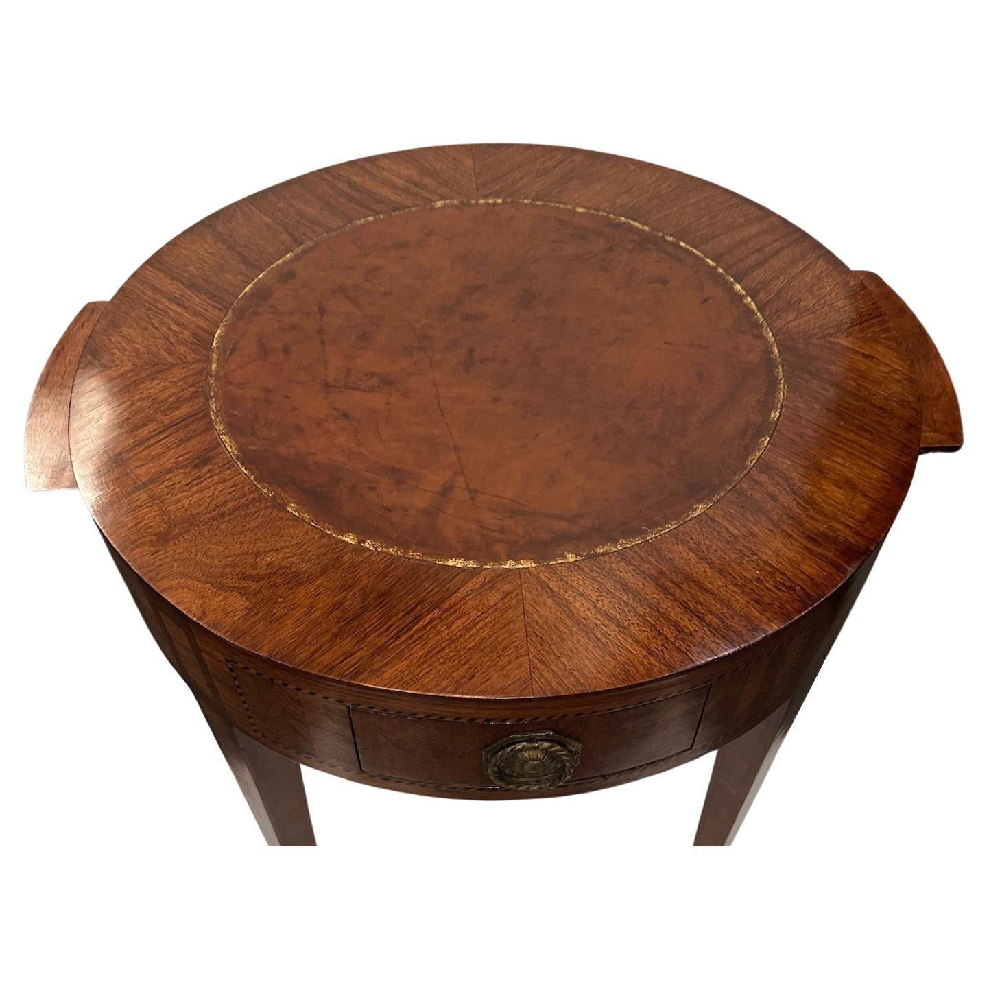 Italian 19th Century Parquetry and Marquetry Flip Top Table For Sale