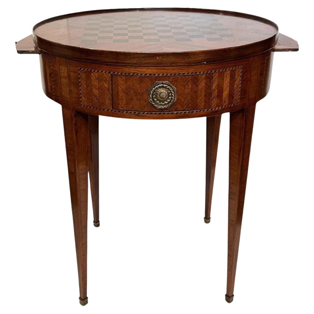 Table à abattant en marqueterie du 19e siècle en vente