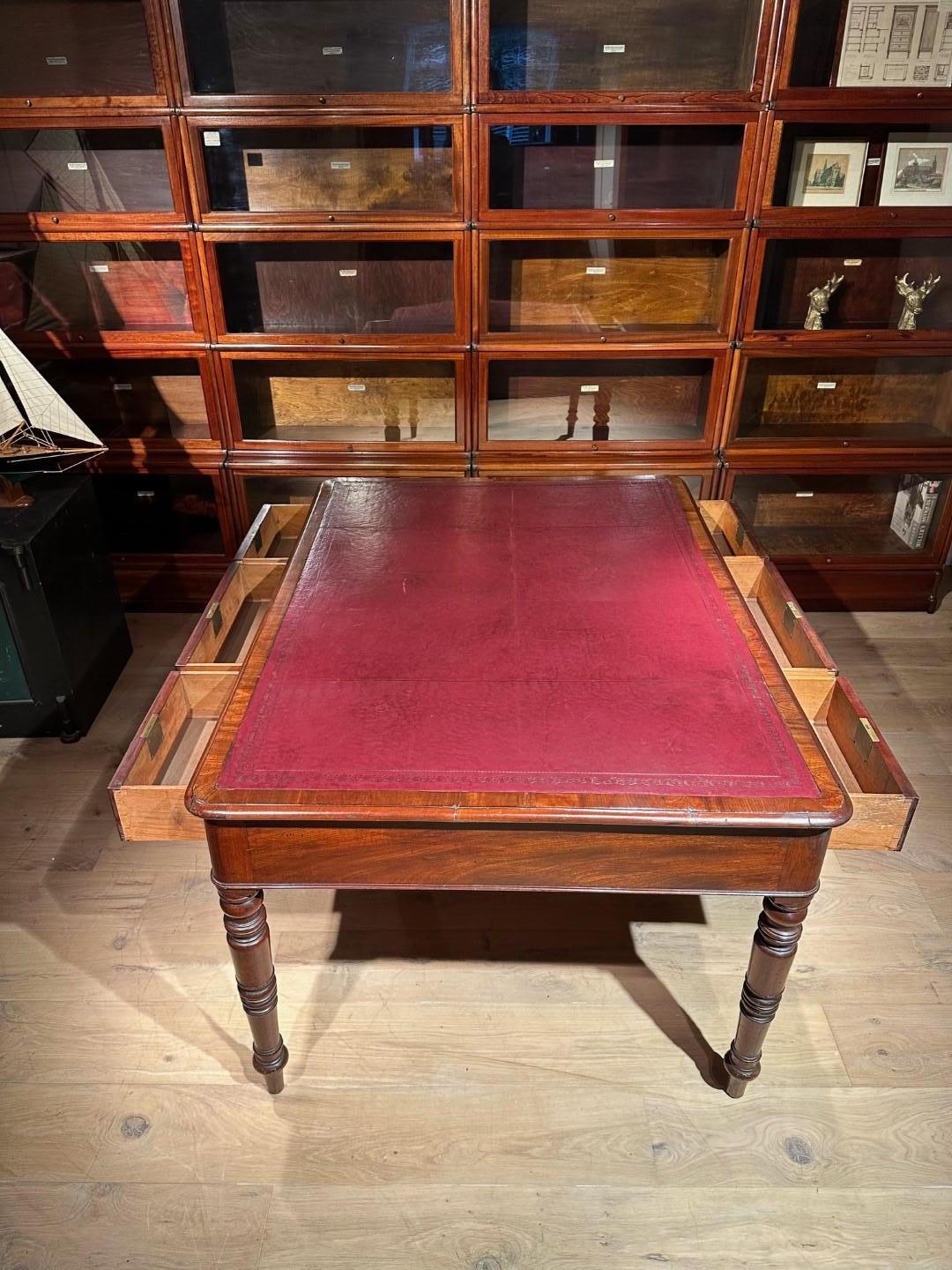 19th Century partners writing table 1