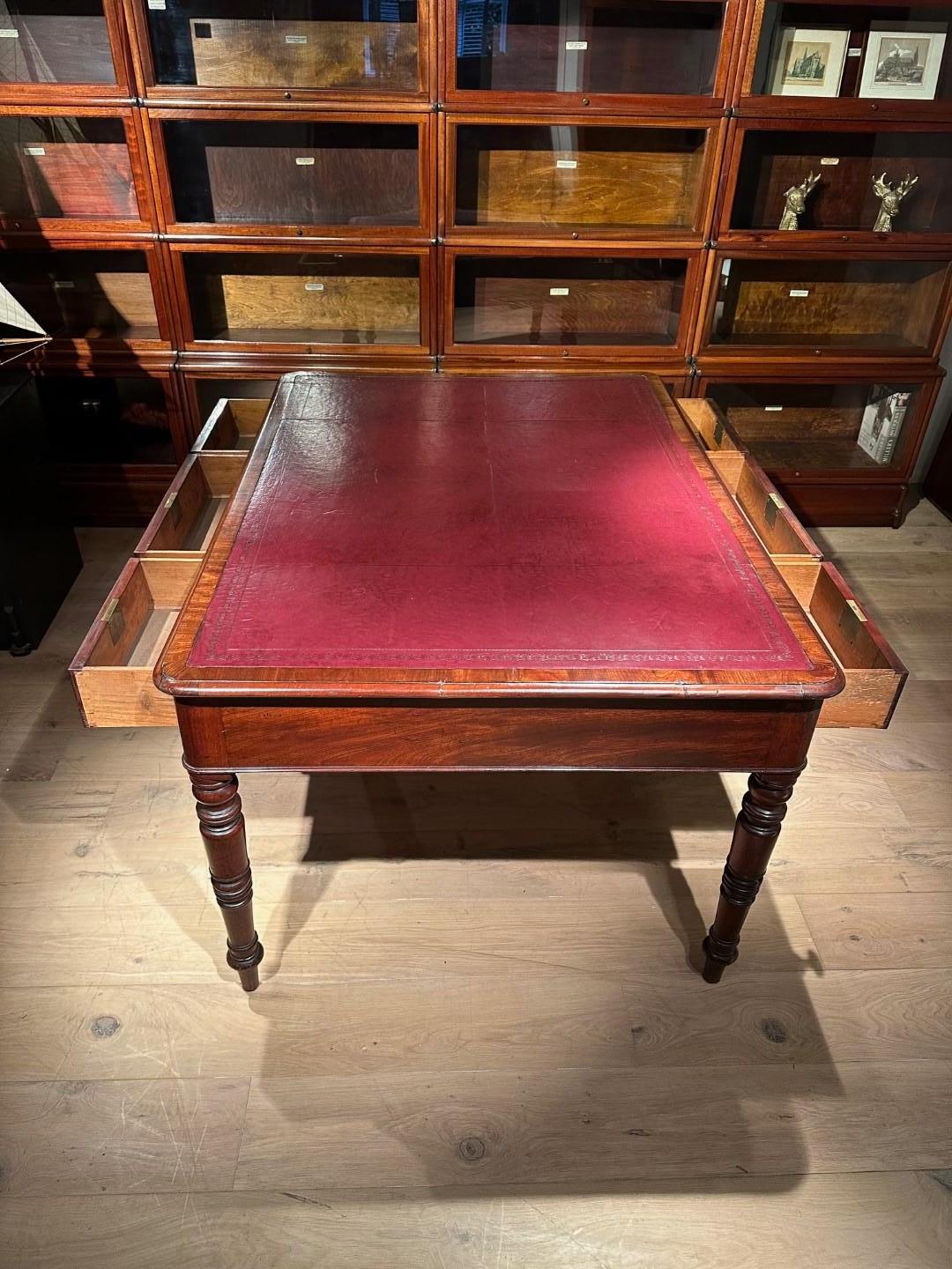 19th Century partners writing table 2