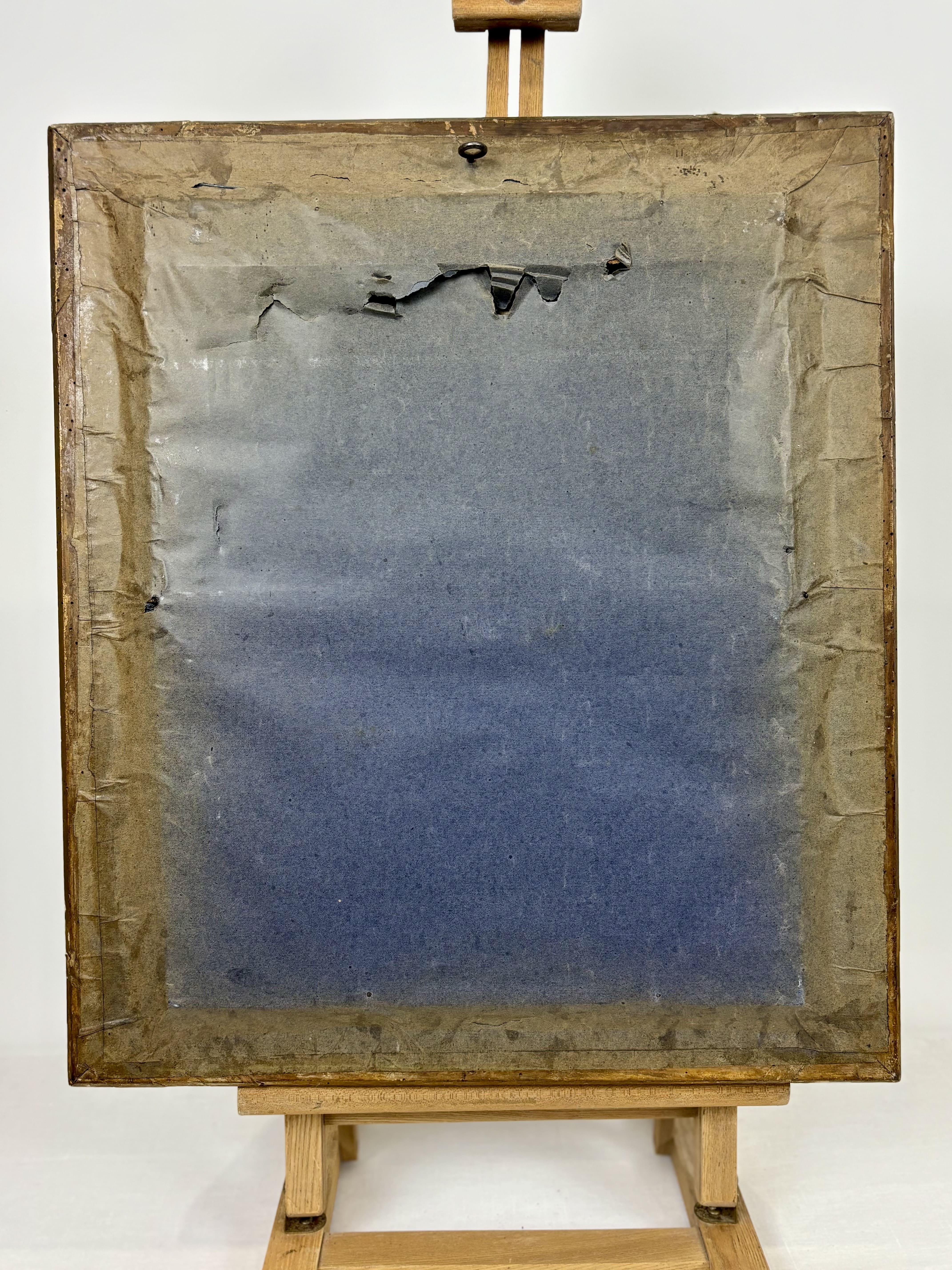 Pastel du 19e siècle - Léda et le cygne - École française Circa 1820-1840 Bon état - En vente à RUEIL-MALMAISON, FR