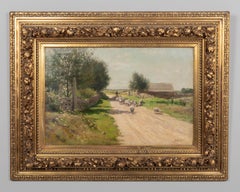Pittura pastorale del XIX secolo di Alfred Bryan Wall
