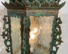 19th Century Bronze And Copper Chandelier Or Pendant