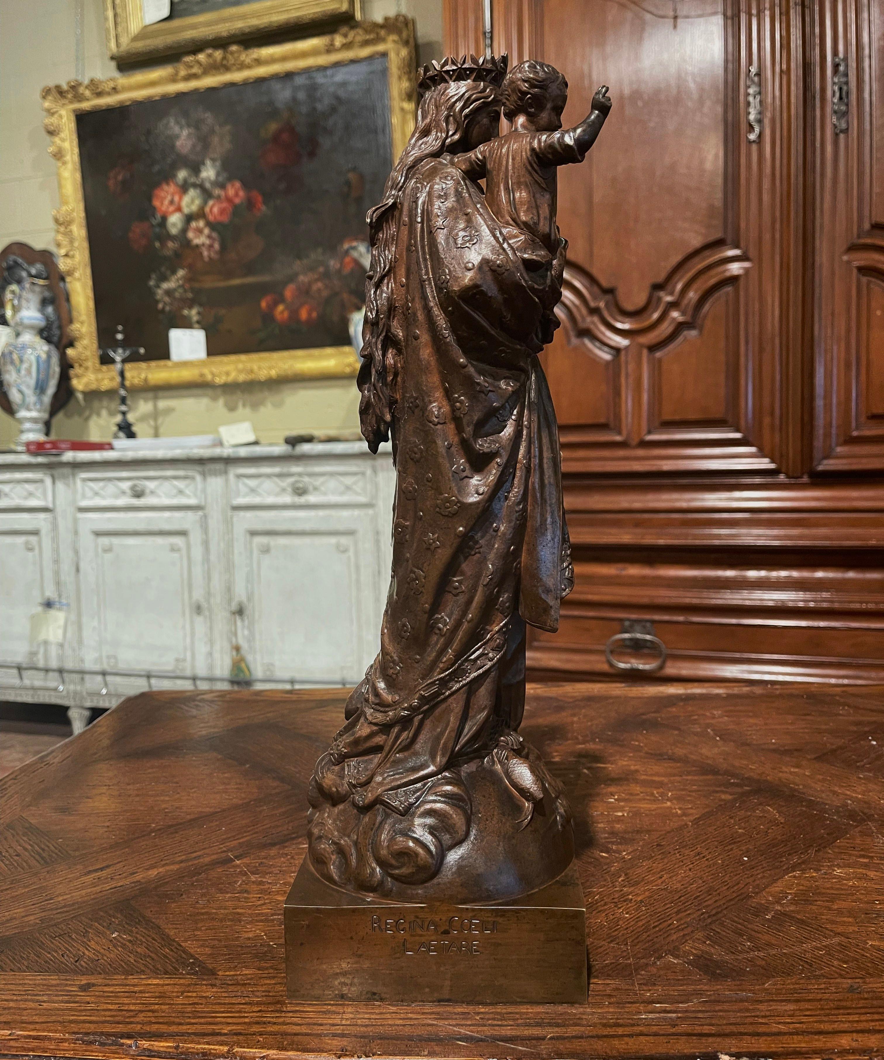 19th Century Patinated Bronze Statue of 