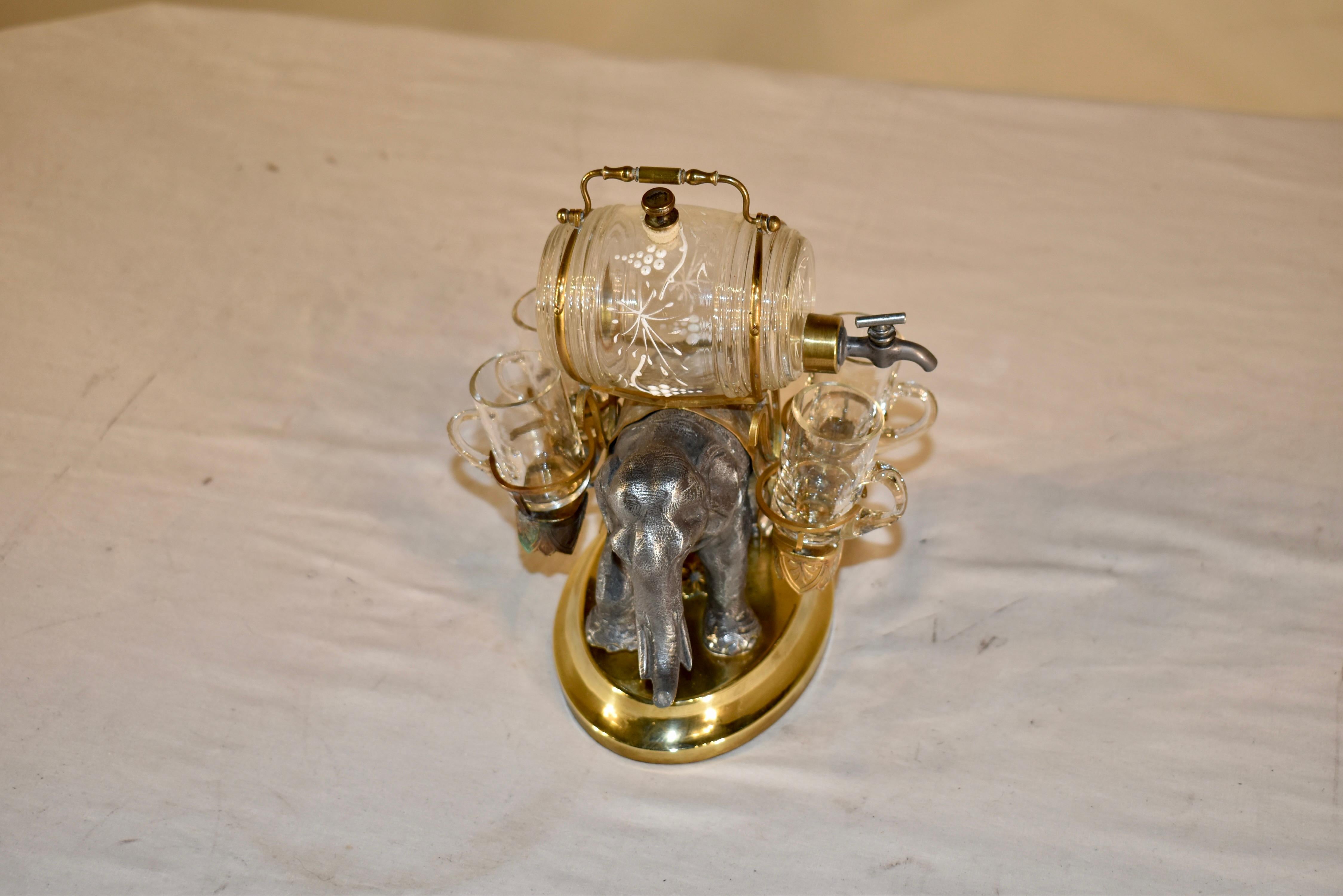 19th Century Patinated Bronze Tantalus In Good Condition For Sale In High Point, NC