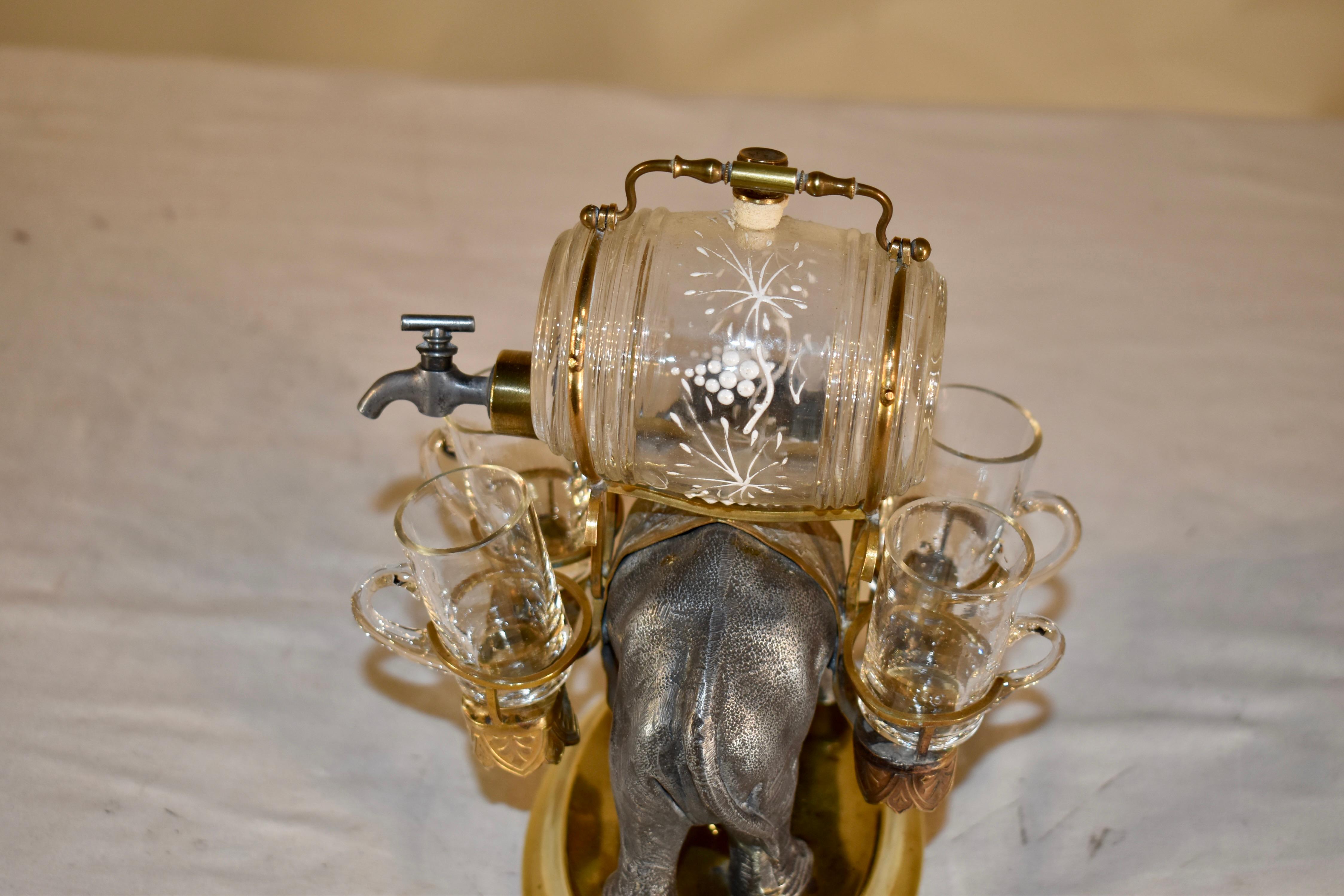 19th Century Patinated Bronze Tantalus For Sale 1