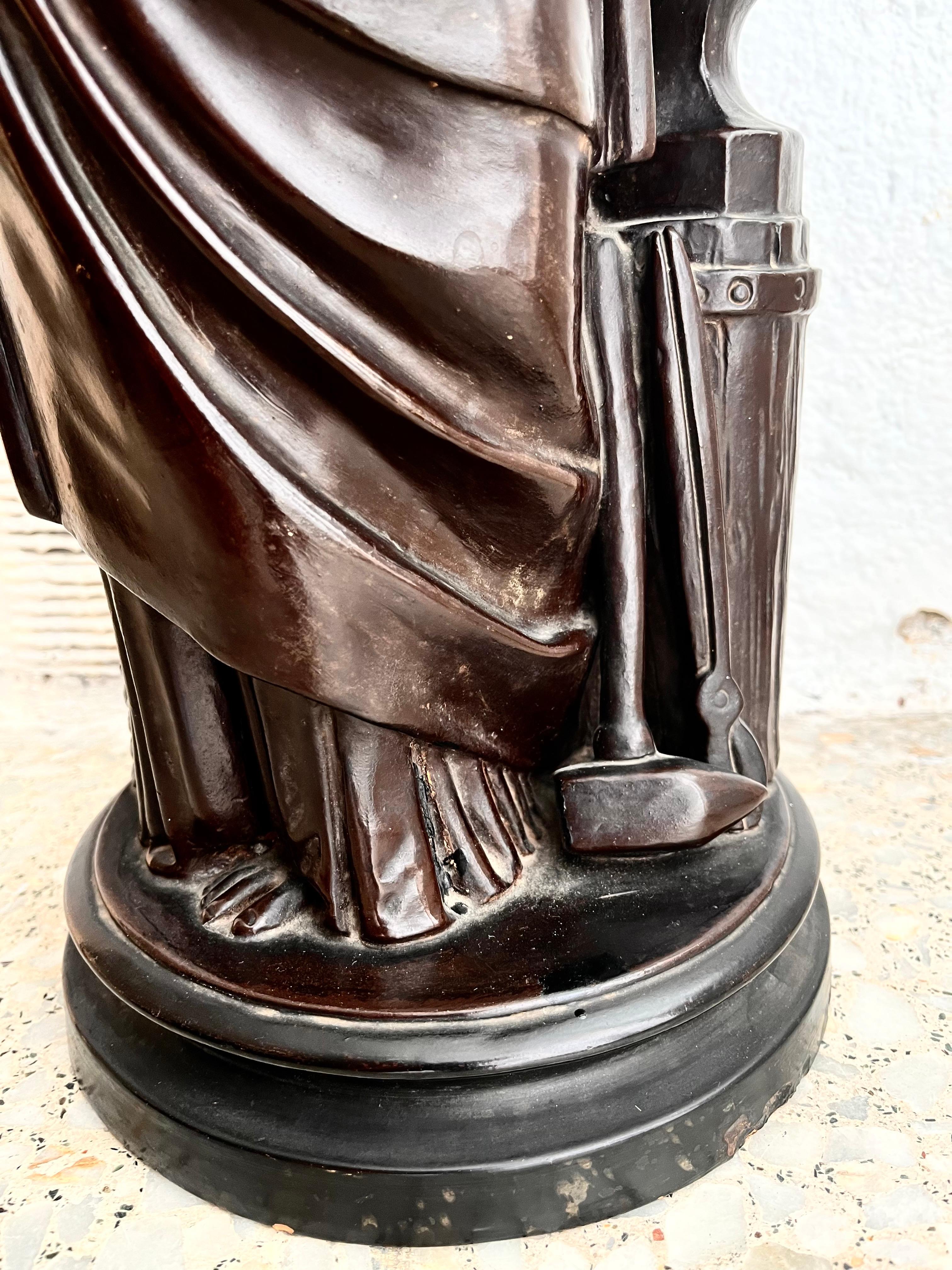 Neoclassico Scultura francese in terracotta patinata del XIX secolo in vendita
