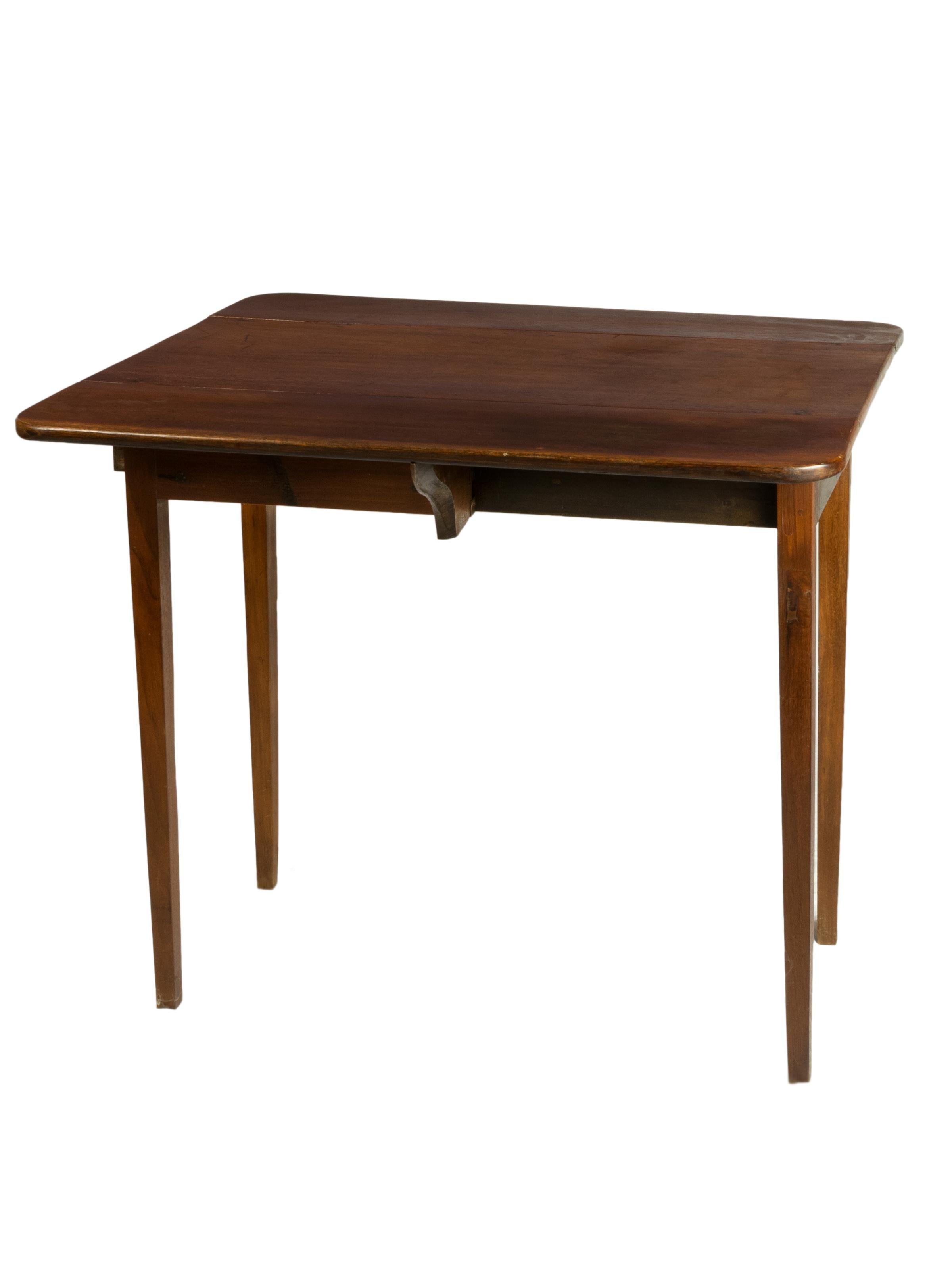 Wood 19th Century Pembroke Flap Table, Portugal For Sale