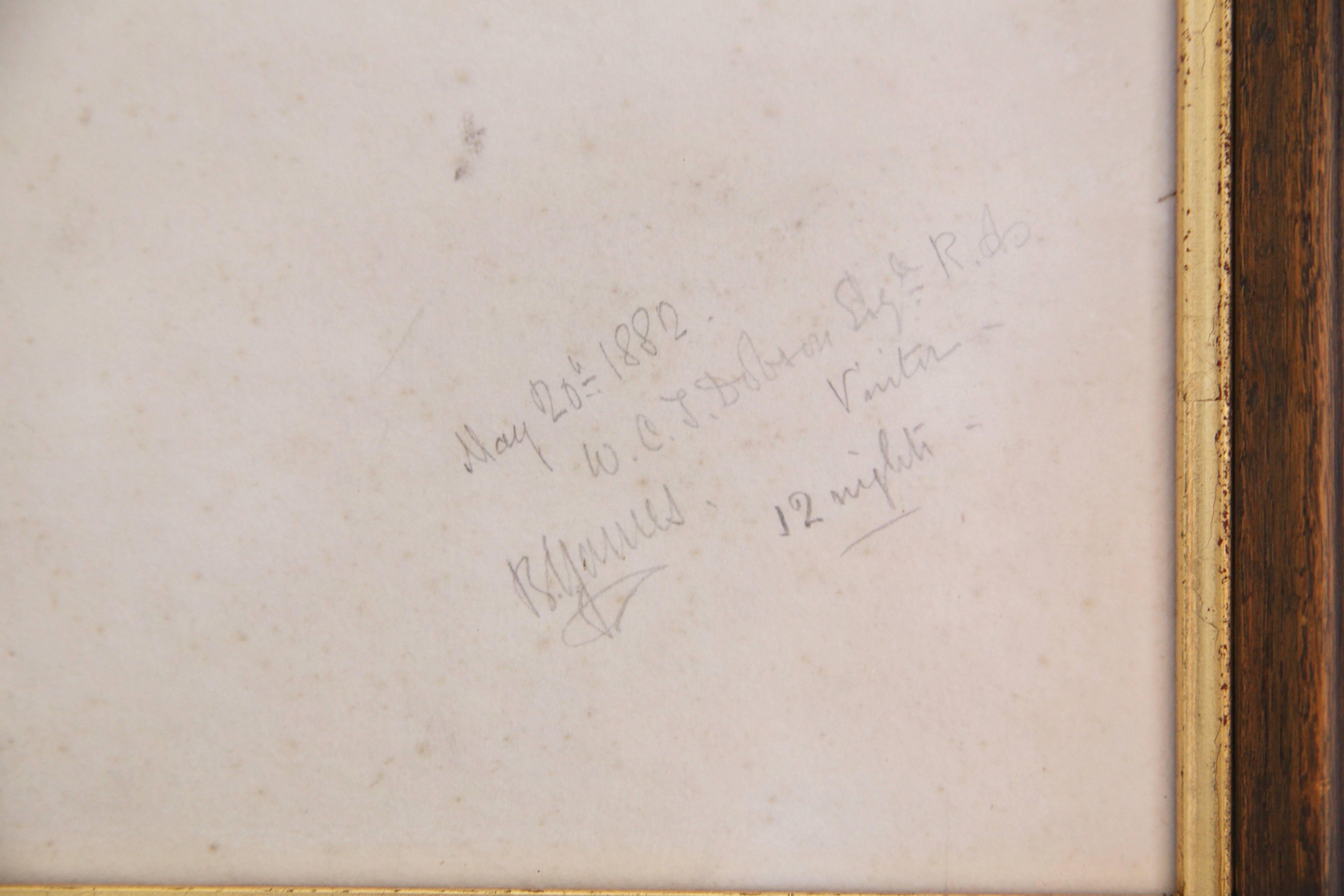 Hand-Crafted Pencil Drawing by William Charles Thomas Dobson For Sale