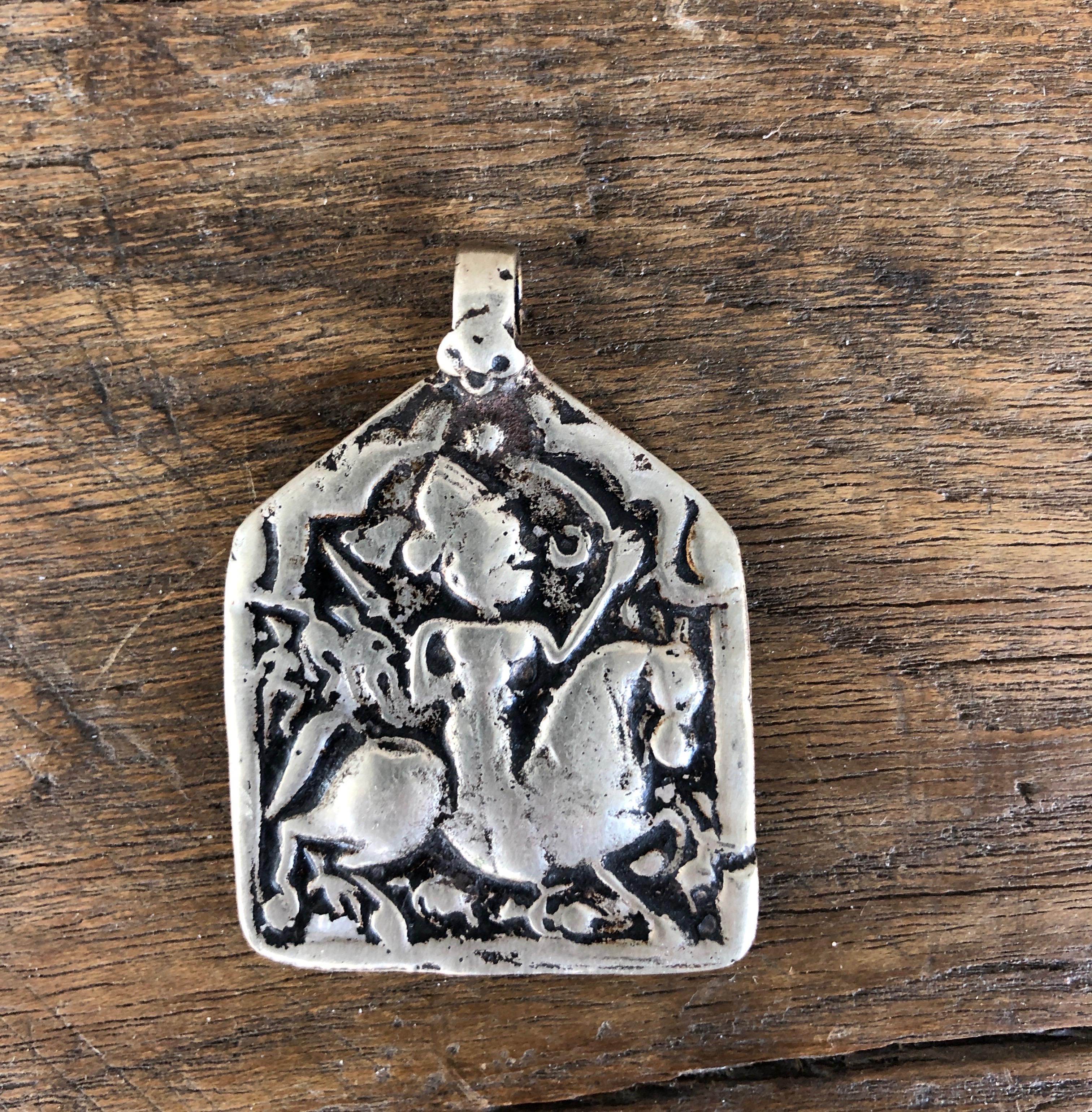 19th Century Pendant with Great Patina For Sale 2