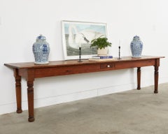 19th Century Pennsylvania Dutch Farmhouse Harvest Console Table