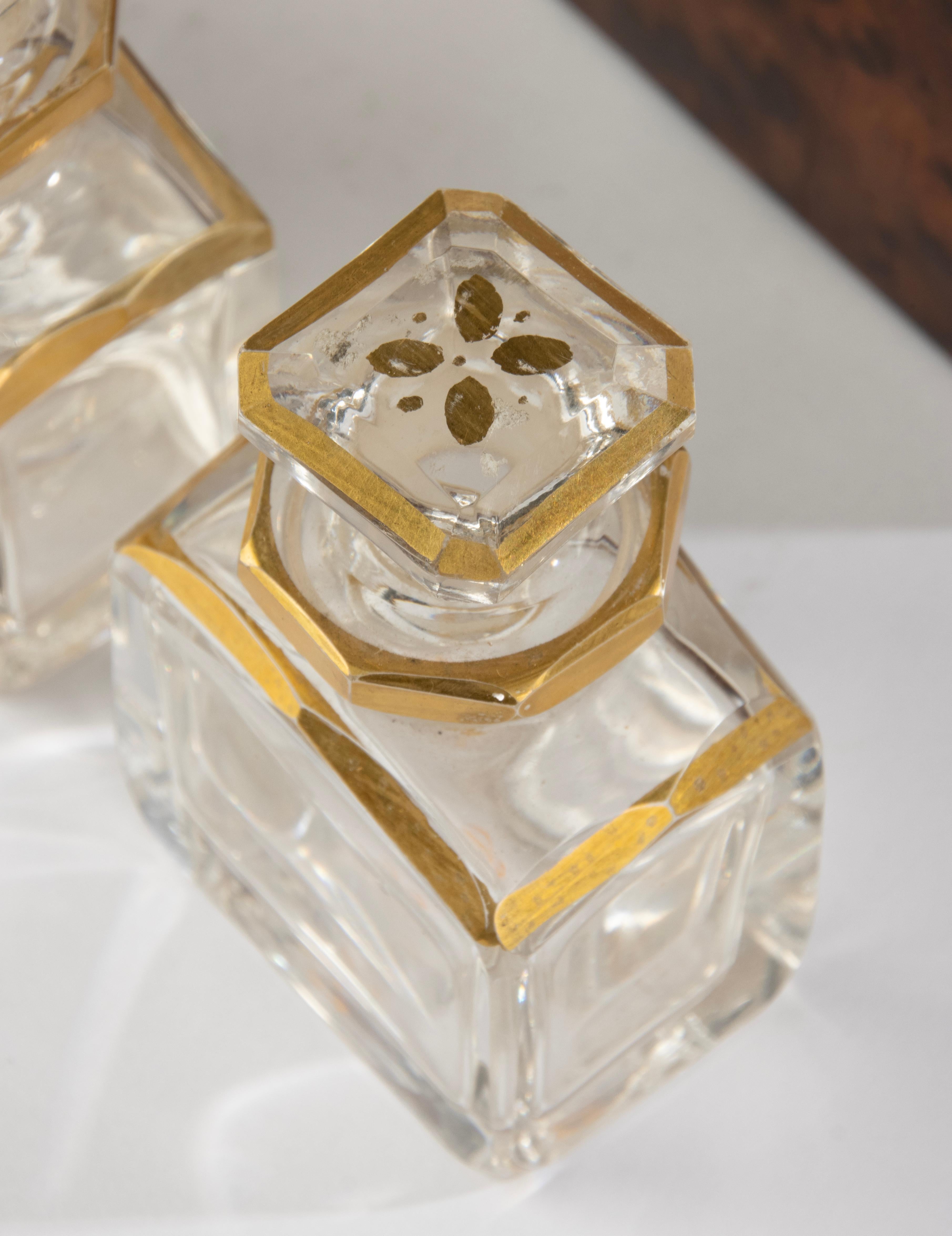 19th Century Perfume Box - Napoleon III - Crystal Bottles For Sale 10
