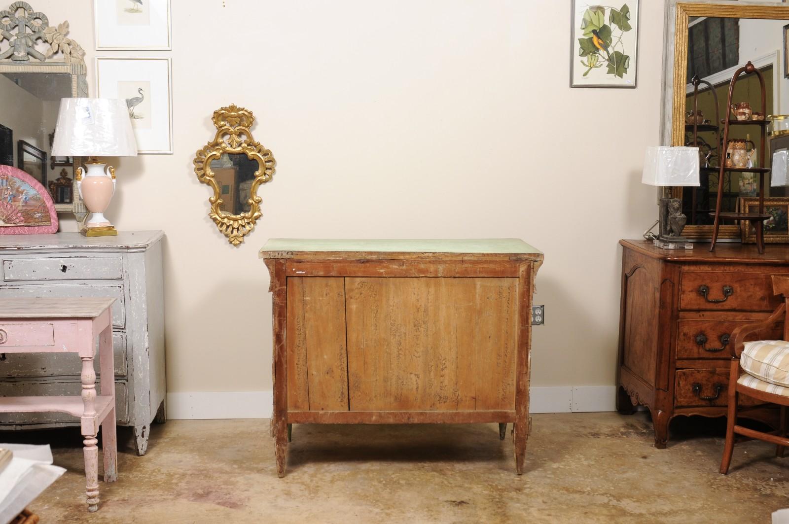 Periodo del siglo XIX  Cómoda Francesa, Pintada Imperio en venta 2