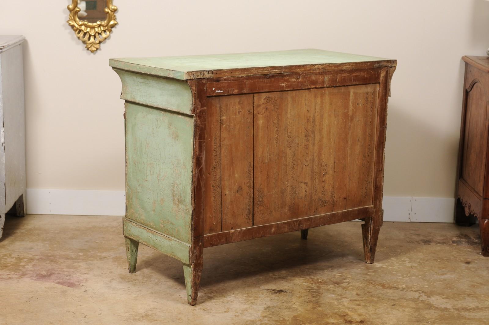 Periodo del siglo XIX  Cómoda Francesa, Pintada Imperio en venta 3