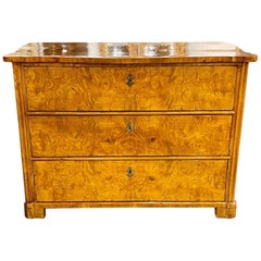 19th Century Period German Biedermeier Walnut Commode