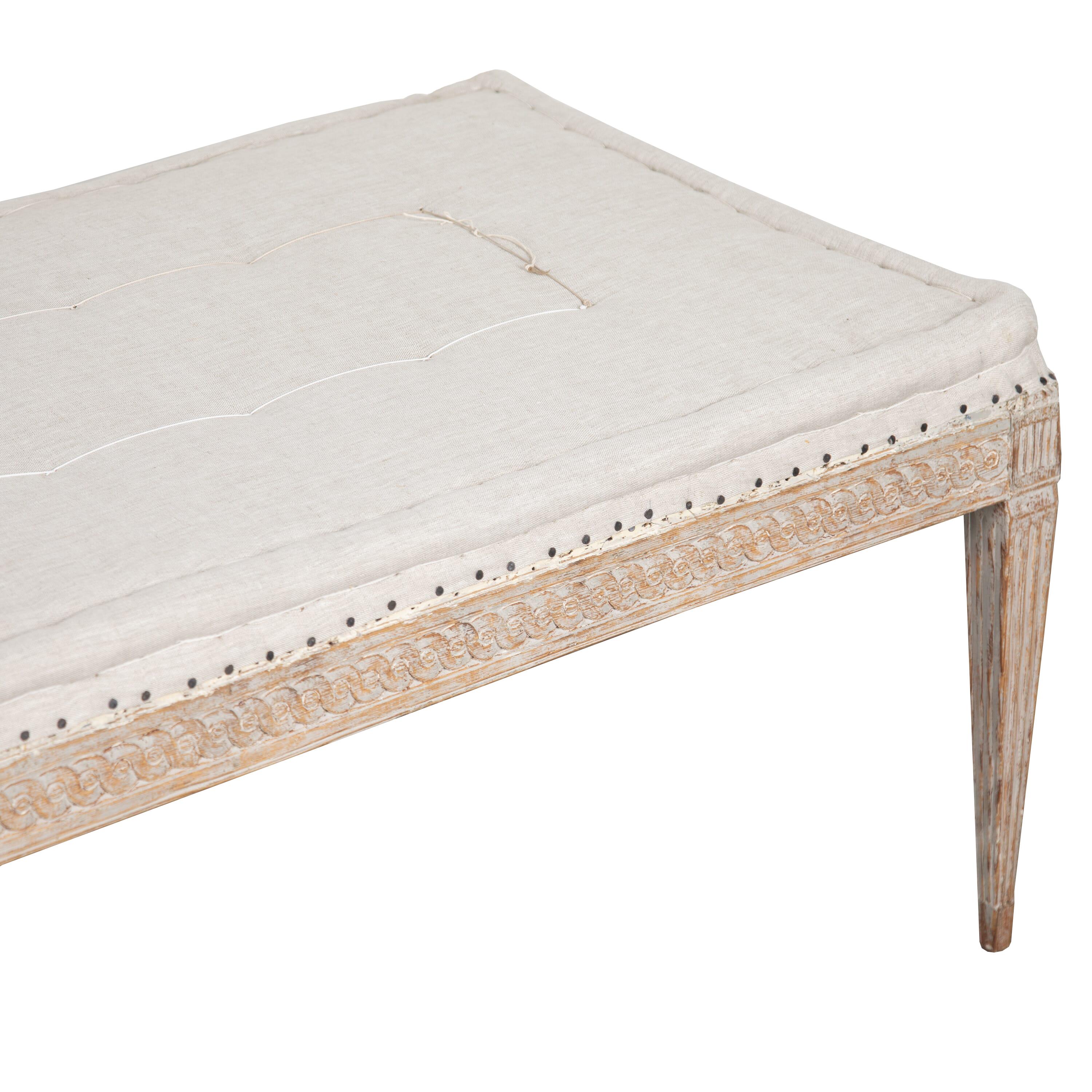 19th Century Period Gustavian Bench In Good Condition In Tetbury, Gloucestershire