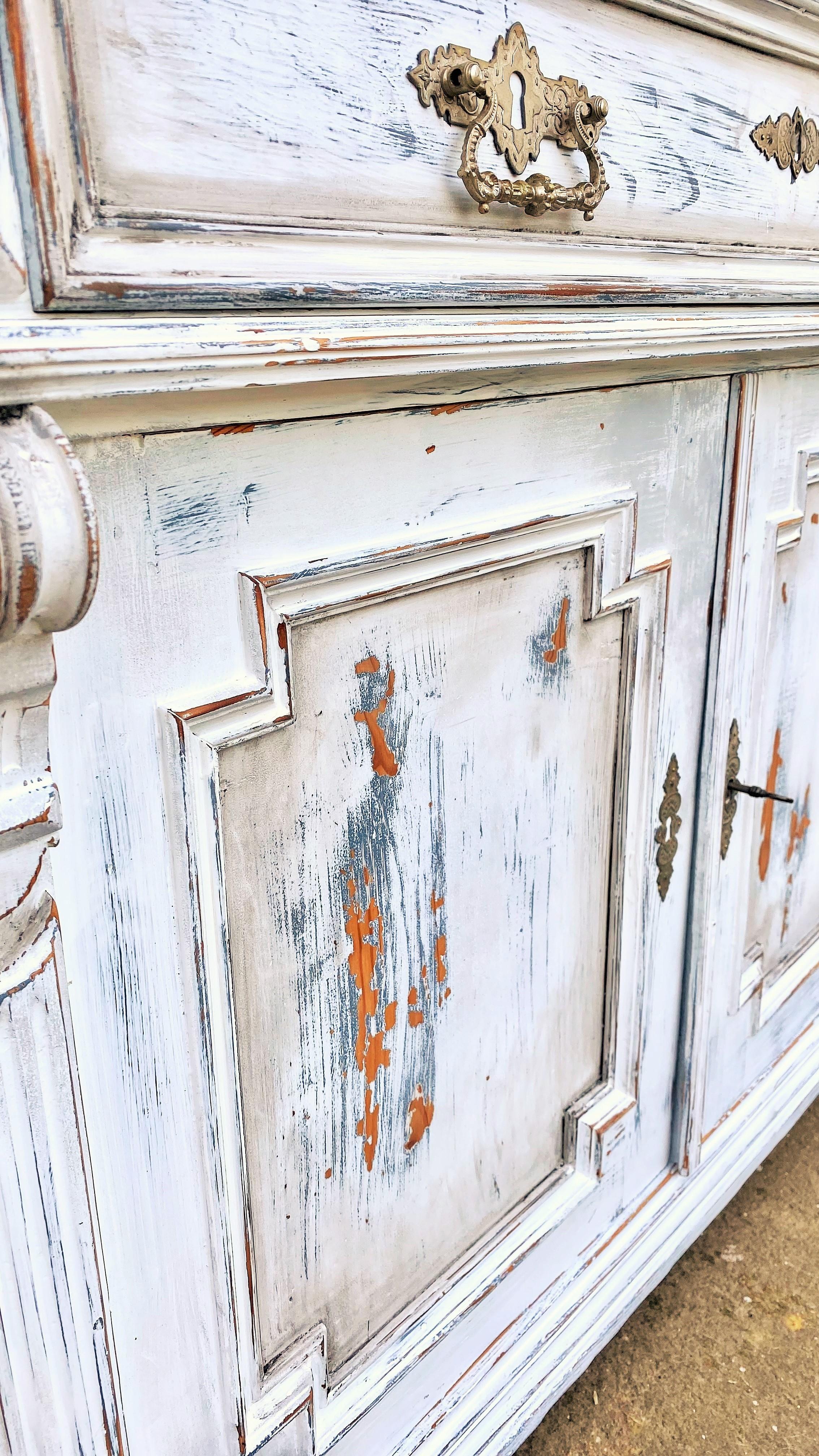 19th Century Period Painted Pine Chest Commode, France 1860 6