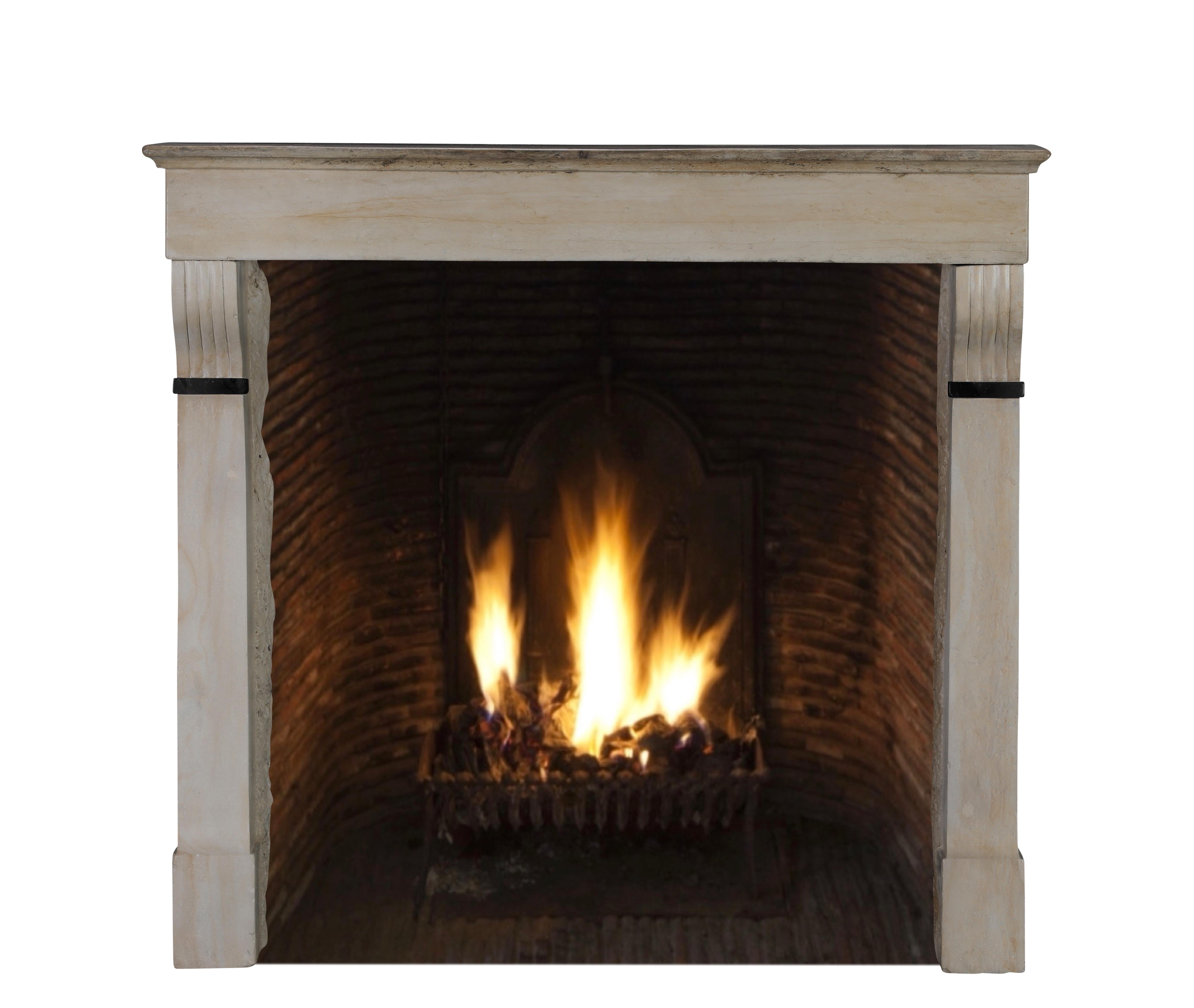 19th Century Period Townhouse Fireplace Surround With Black Marble Detail For Sale 3