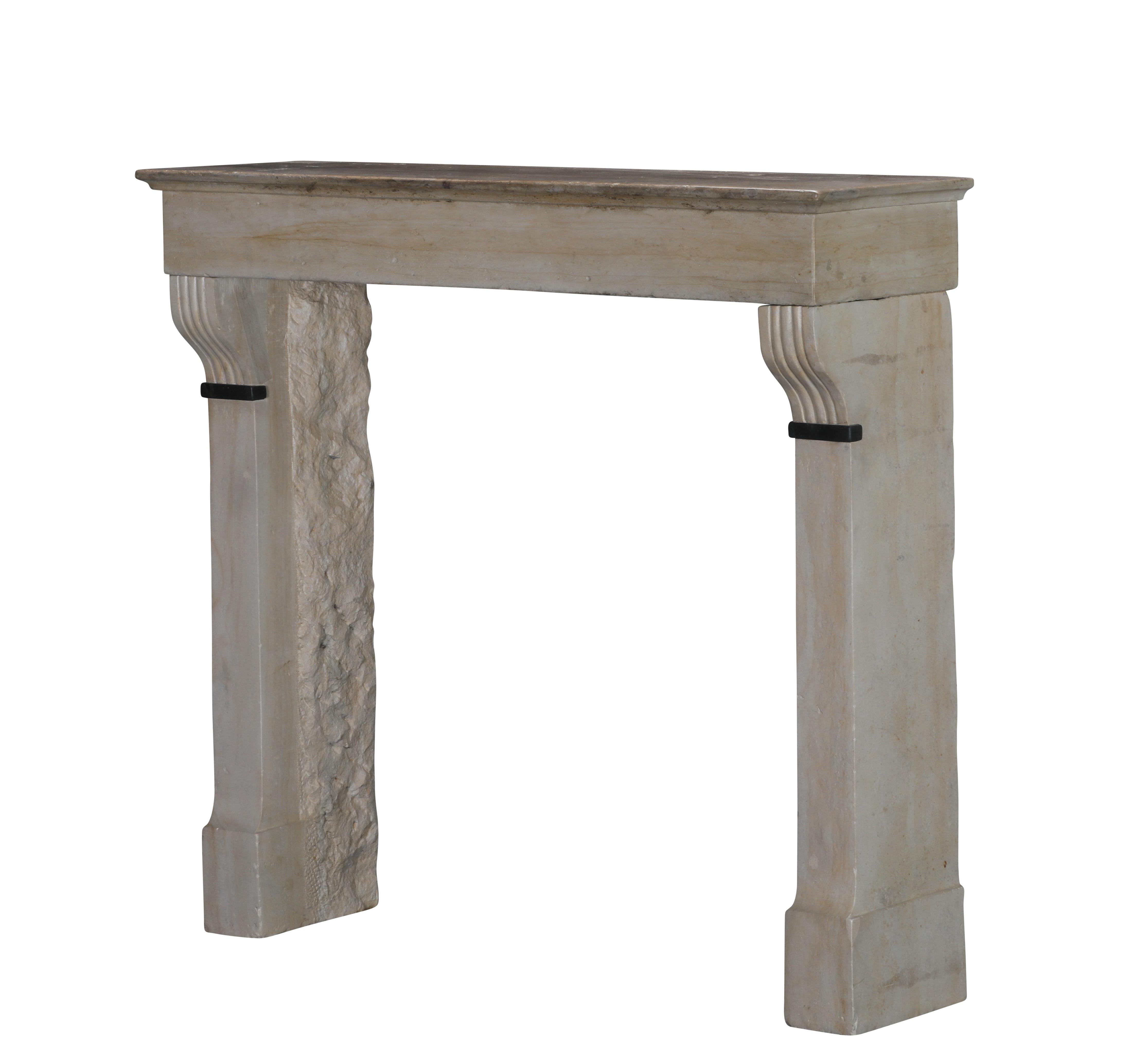 19th Century Period Townhouse Fireplace Surround With Black Marble Detail For Sale 6