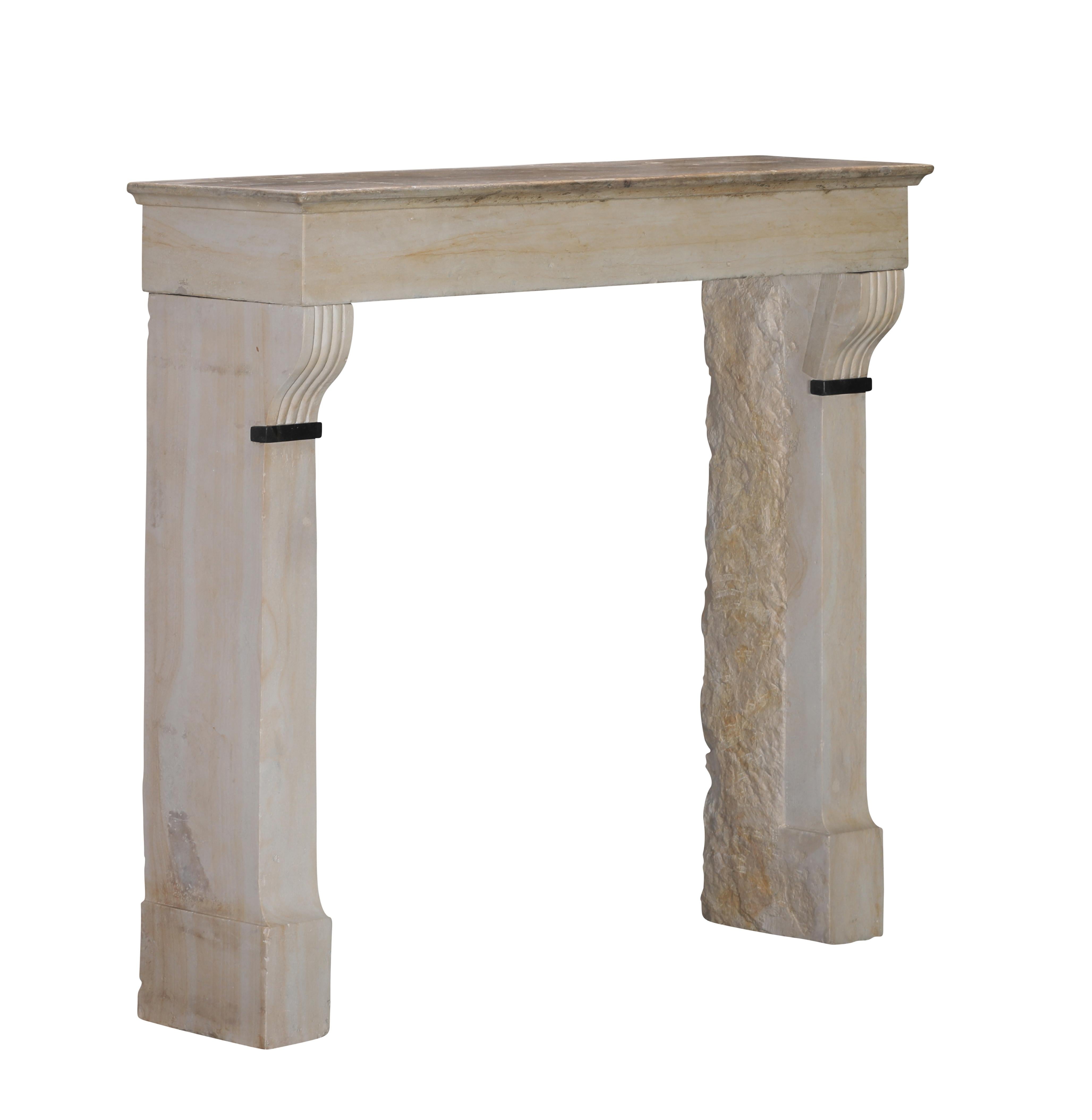 19th Century Period Townhouse Fireplace Surround With Black Marble Detail For Sale 7