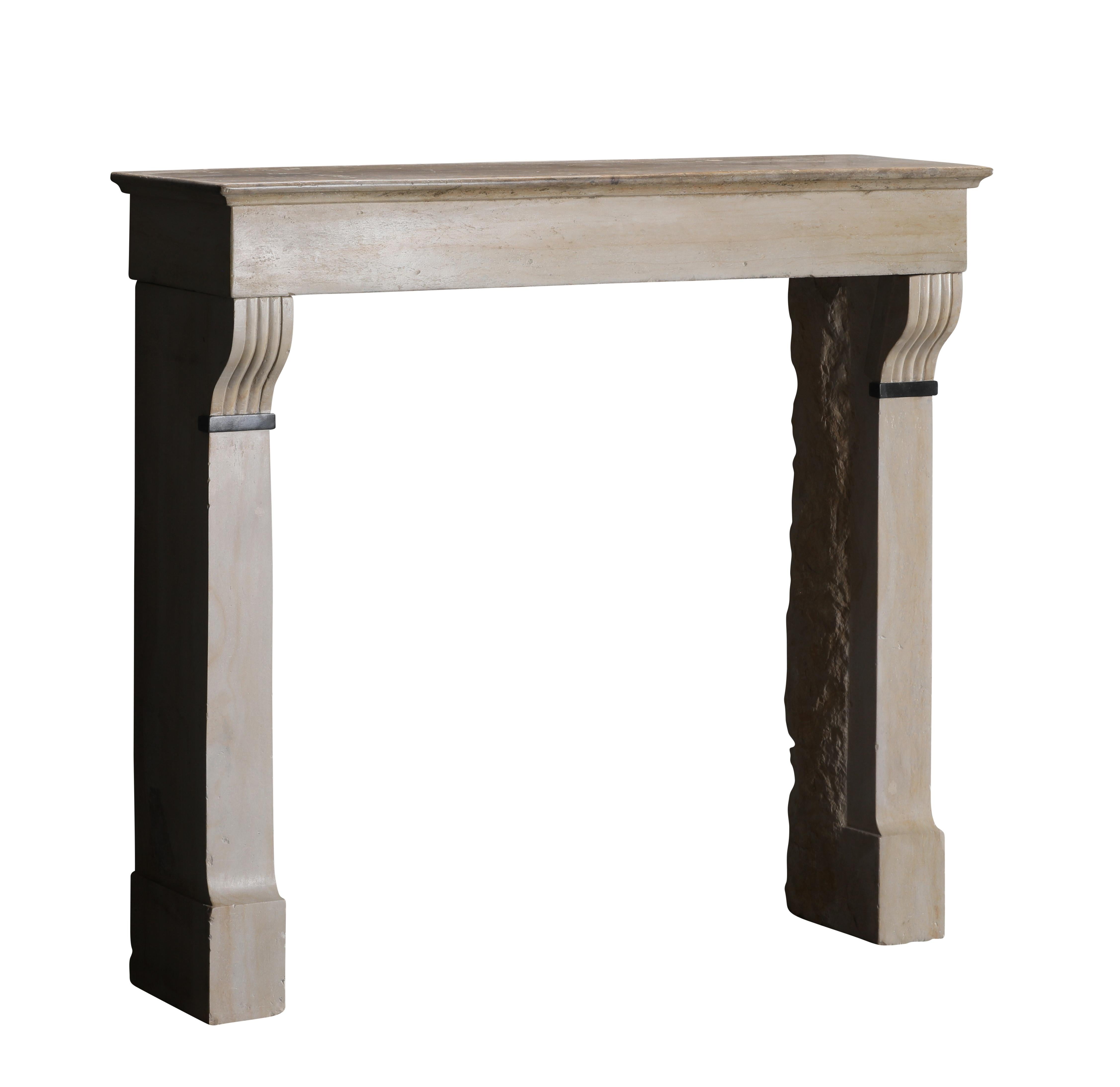 19th Century Period Townhouse Fireplace Surround With Black Marble Detail For Sale 1