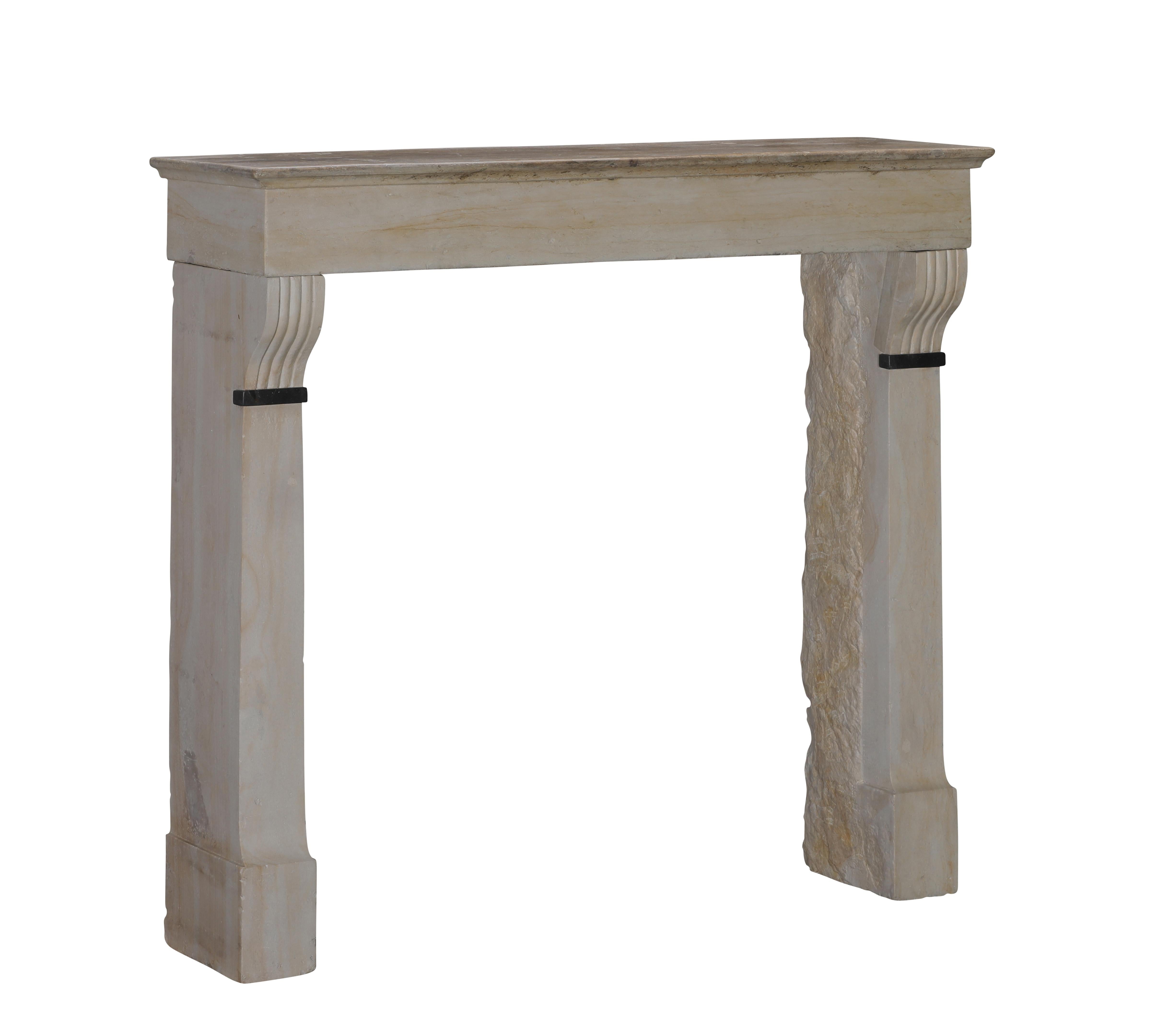 19th Century Period Townhouse Fireplace Surround With Black Marble Detail For Sale 2
