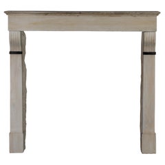 Antique 19th Century Period Townhouse Fireplace Surround With Black Marble Detail