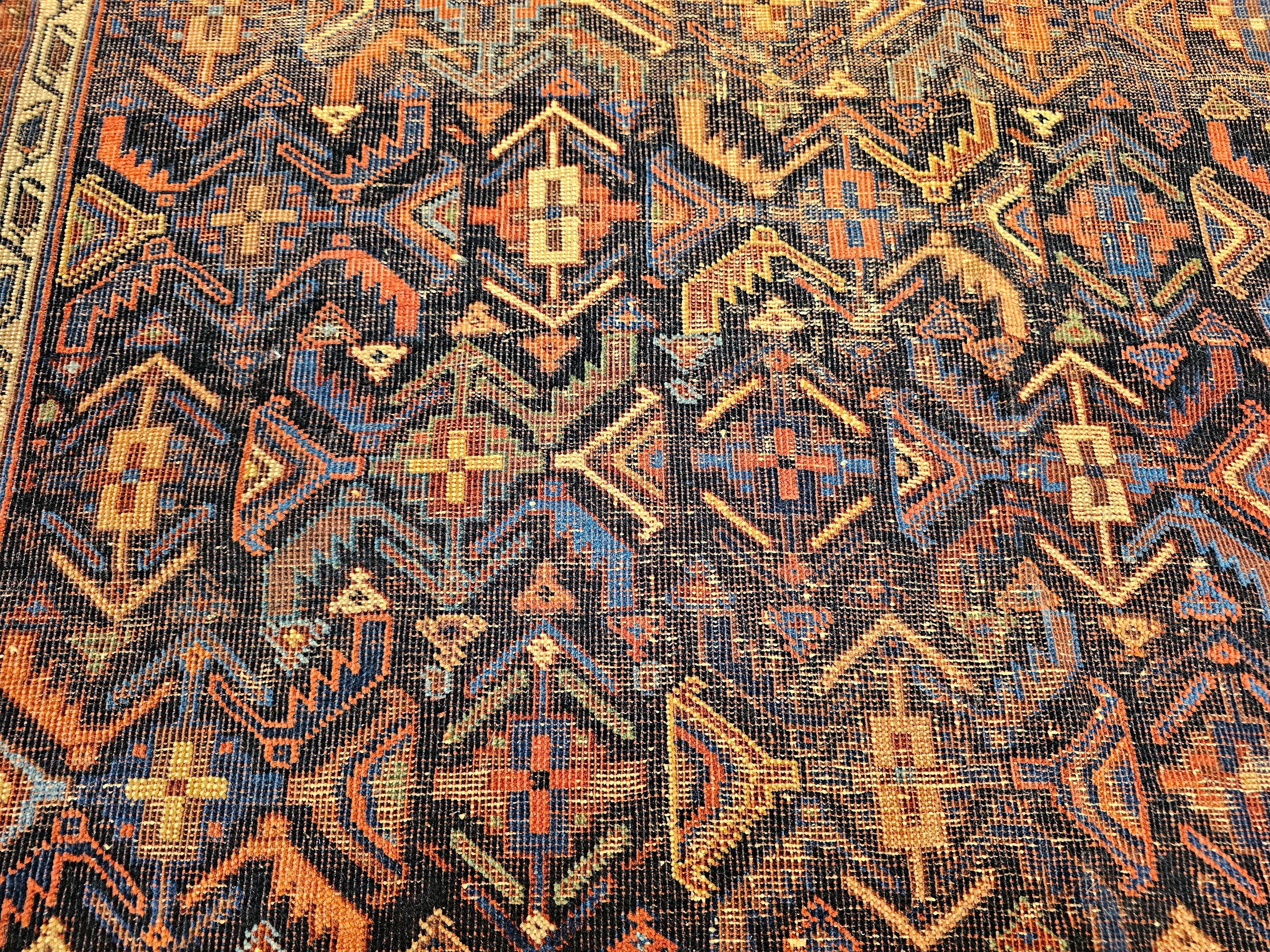 Persischer Afshar-Stammesteppich aus dem 19. (Wolle) im Angebot