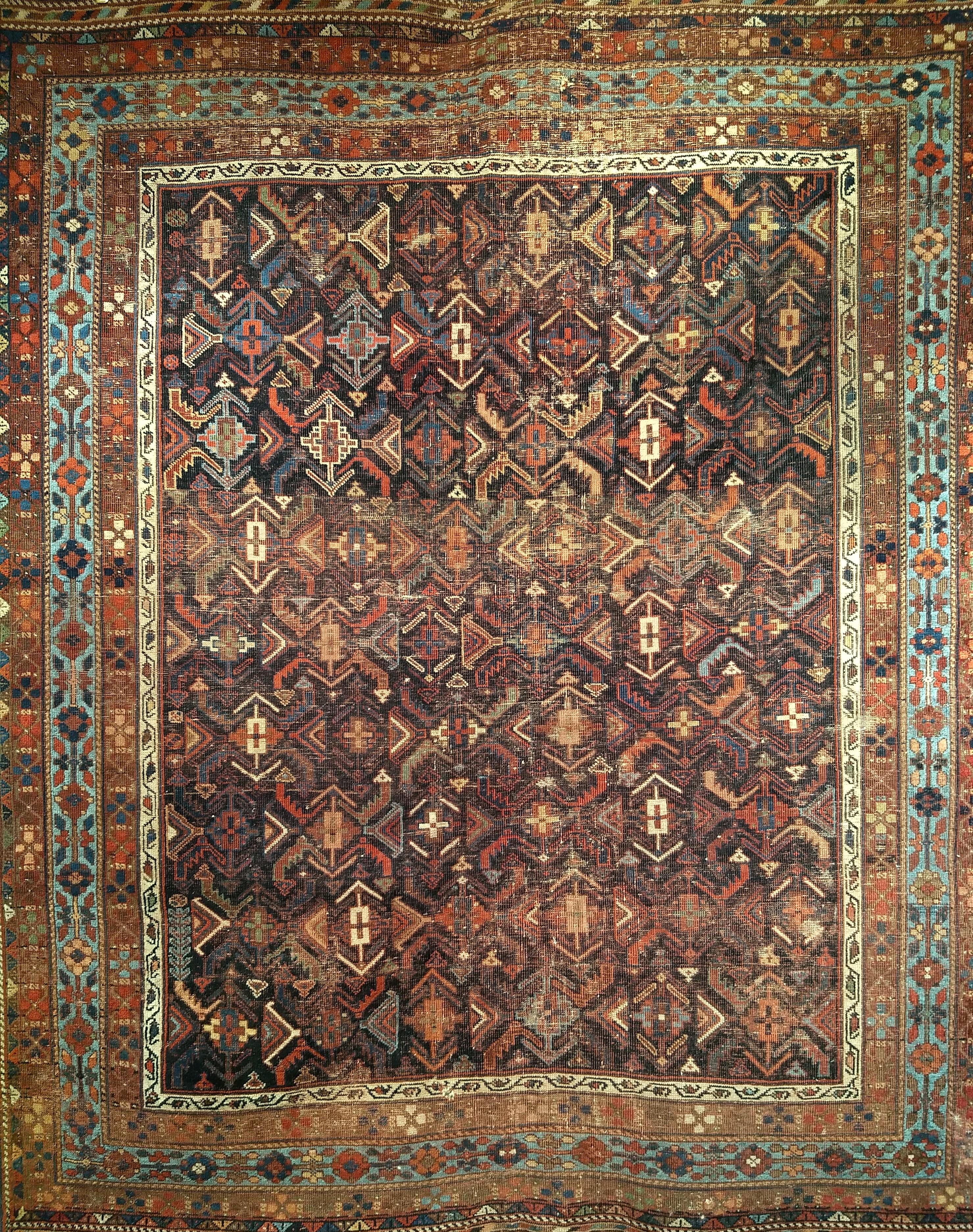 19th Century Persian Afshar Tribal Area Rug