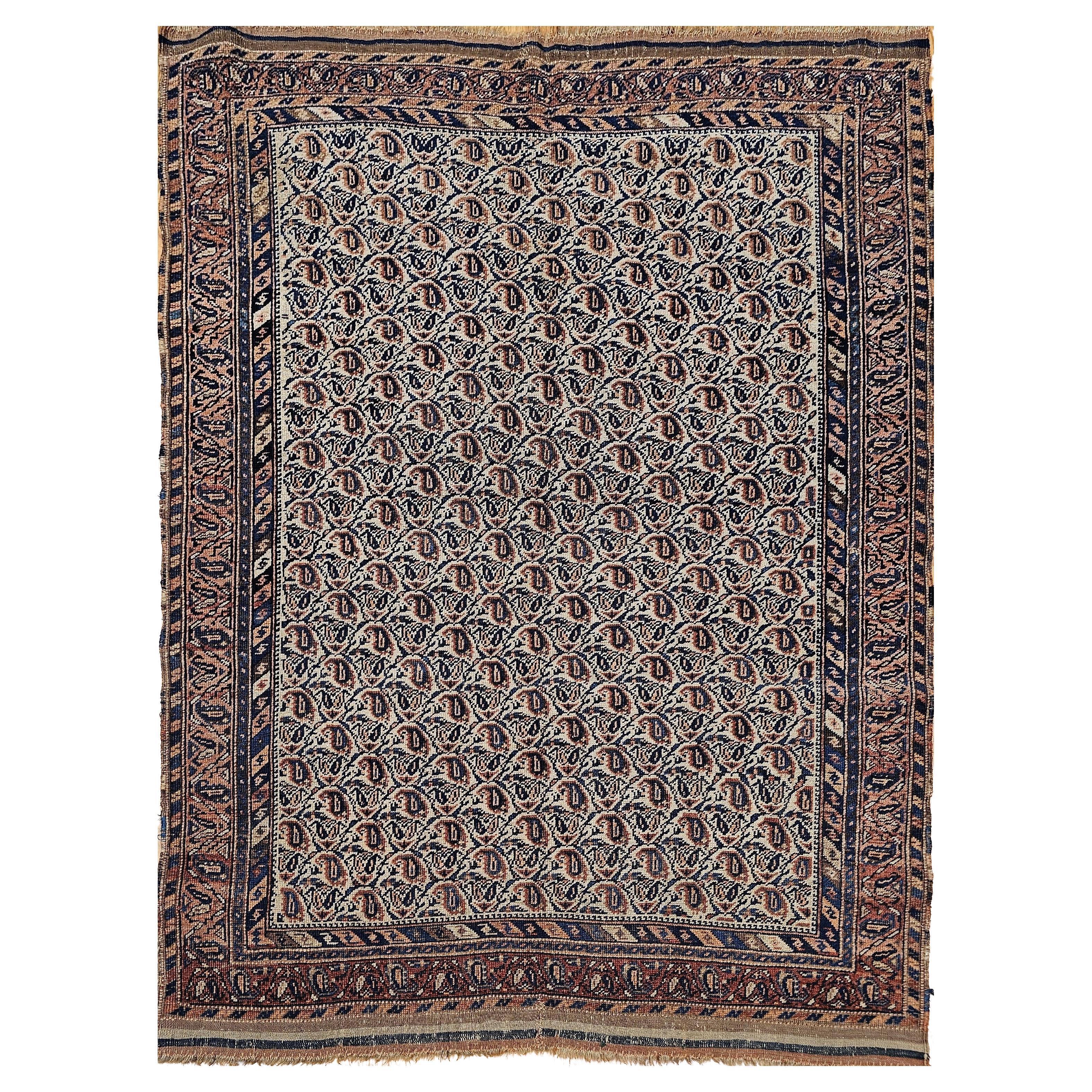 19th Century Persian Afshar Tribal Area Rug