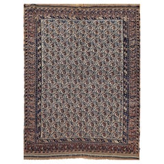 Antique 19th Century Persian Afshar Tribal Area Rug