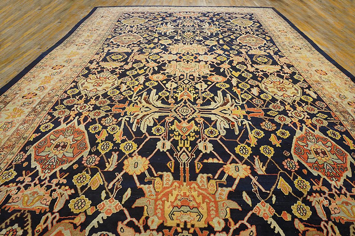 19th Century Persian Bibikabad Carpet ( 11'4