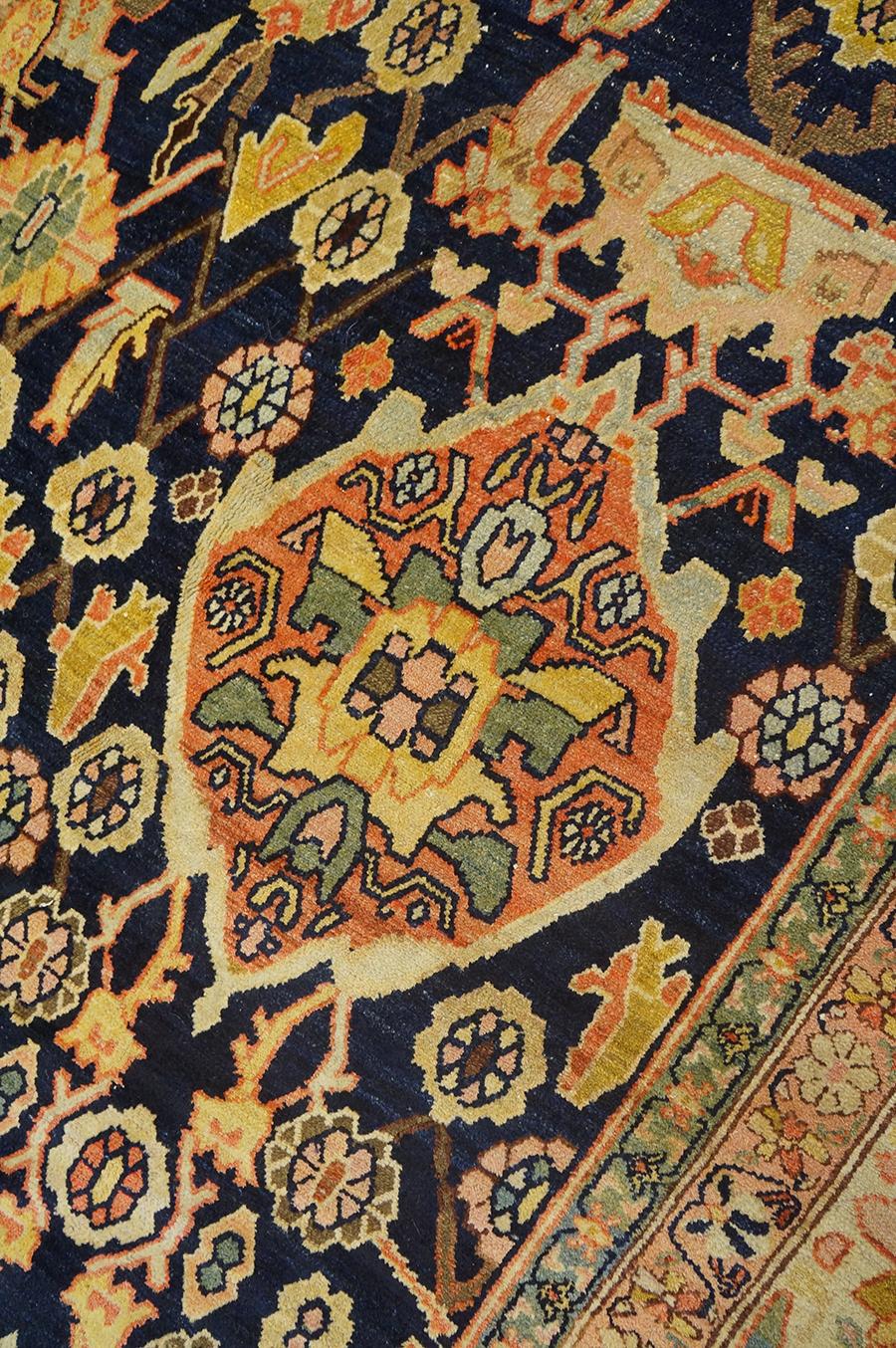 Sultanabad 19th Century Persian Bibikabad Carpet ( 11'4