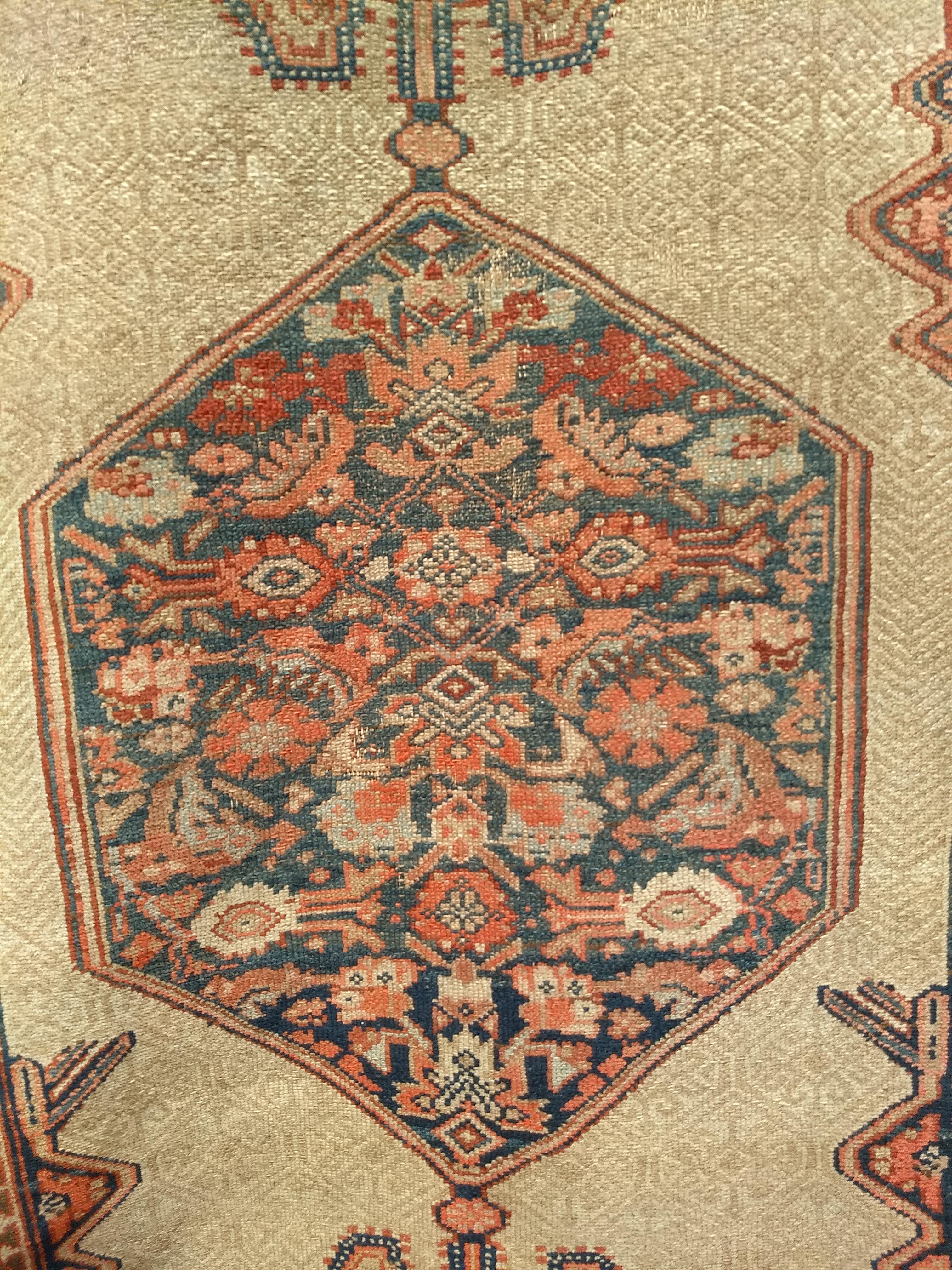 19th Century Persian Camel Hair Serab Runner For Sale 8