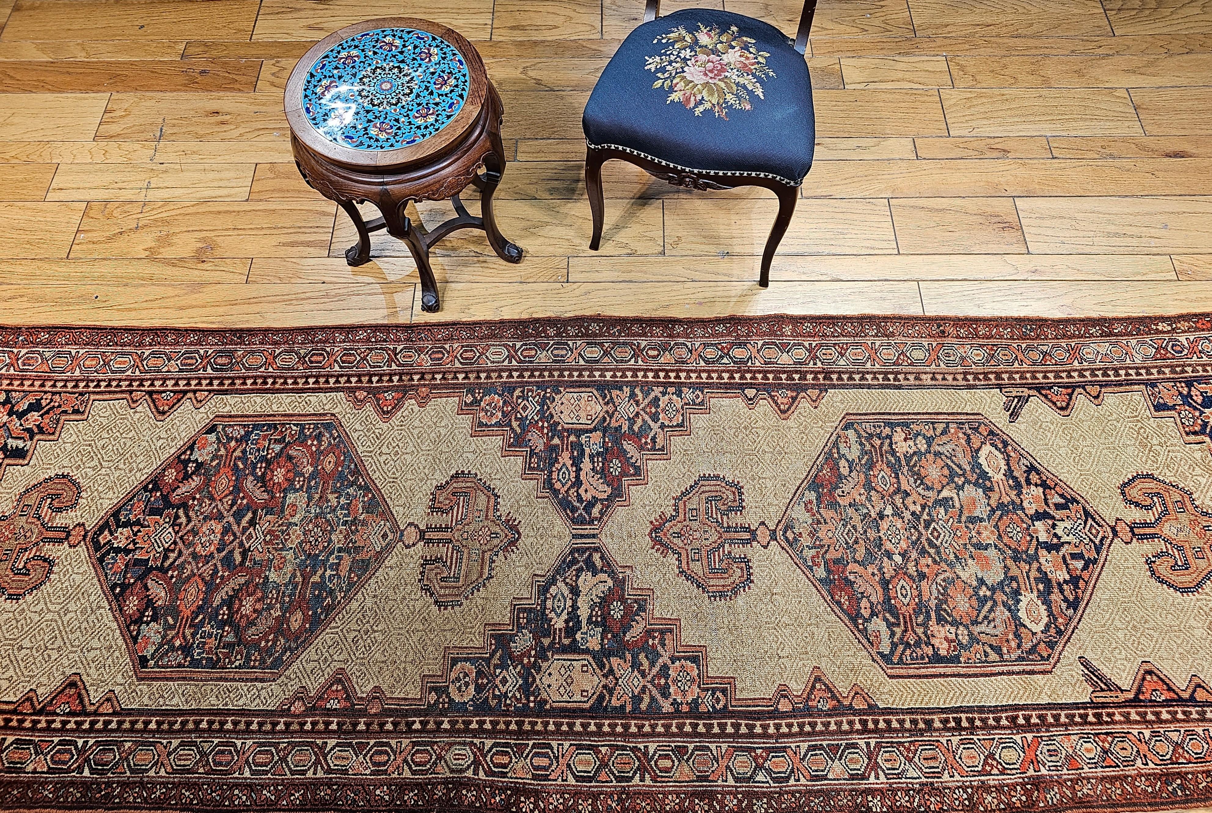 19th Century Persian Camel Hair Serab Runner For Sale 13