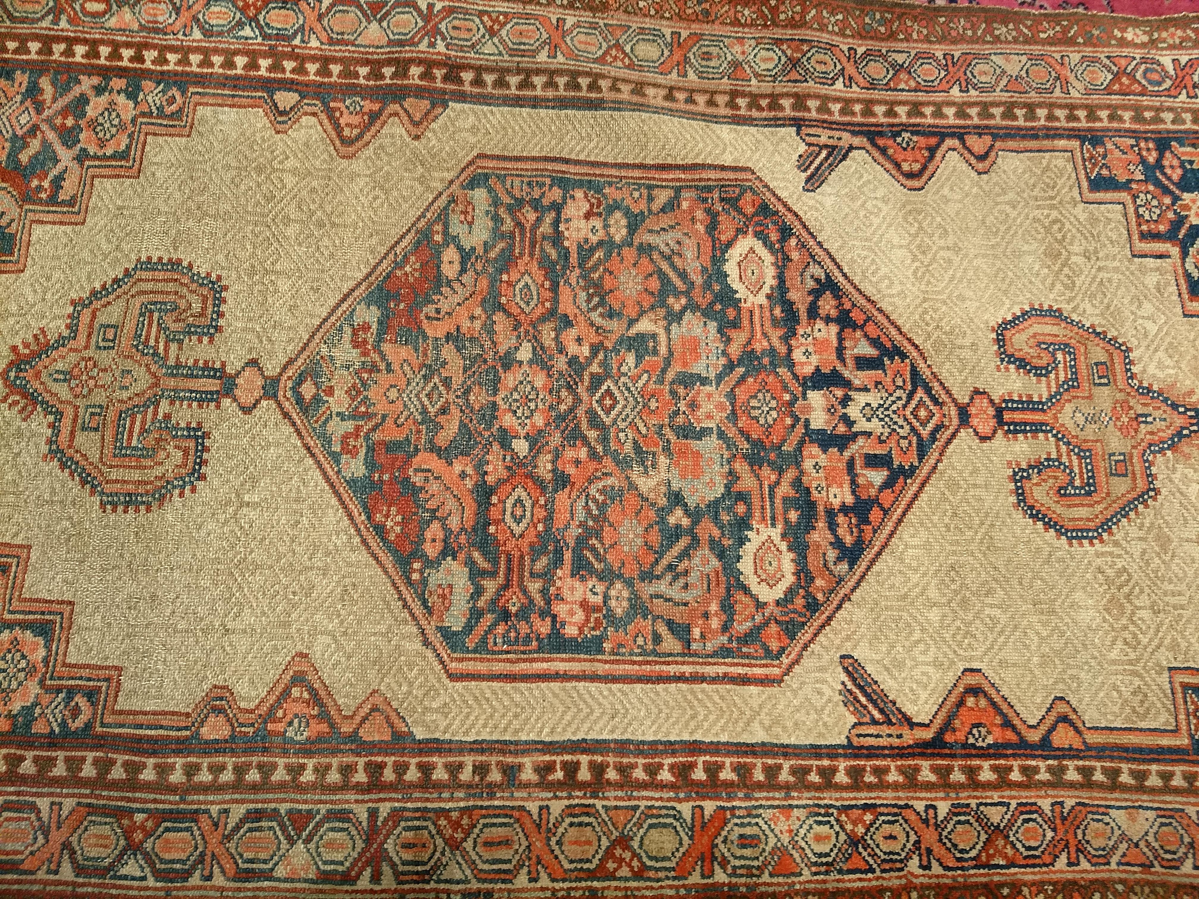 19th Century Persian Camel Hair Serab Runner For Sale 3
