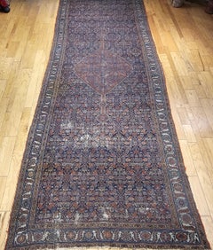 19th Century Persian Farahan Gallery Rug in a Herati Geometric Pattern