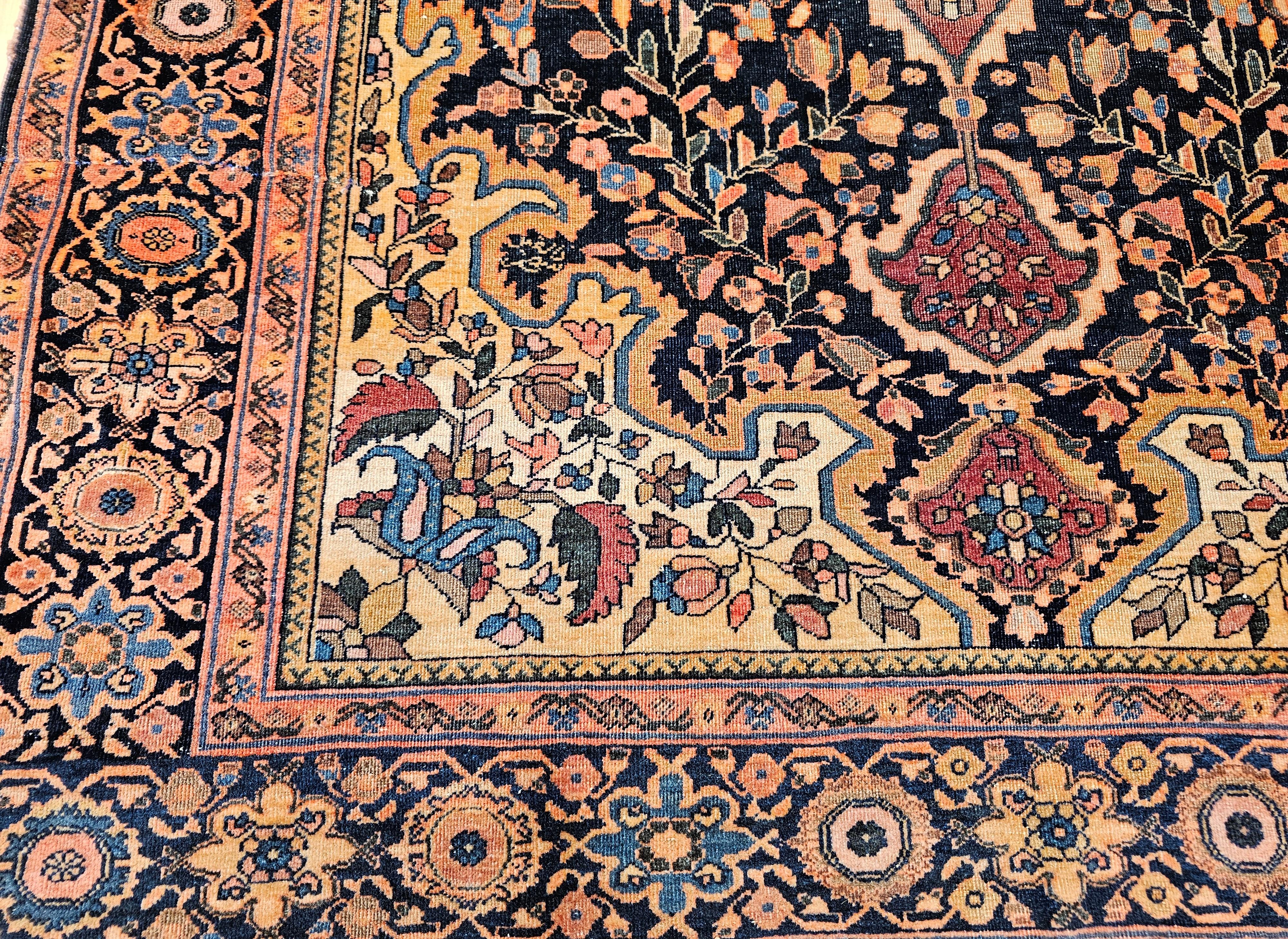 Persischer Farahan Sarouk-Teppich aus dem 19. Jahrhundert im Angebot 5