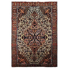 19th Century Persian Farahan Sarouk Area Rug