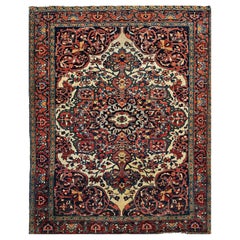 19th Century Persian Farahan Sarouk Area Rug