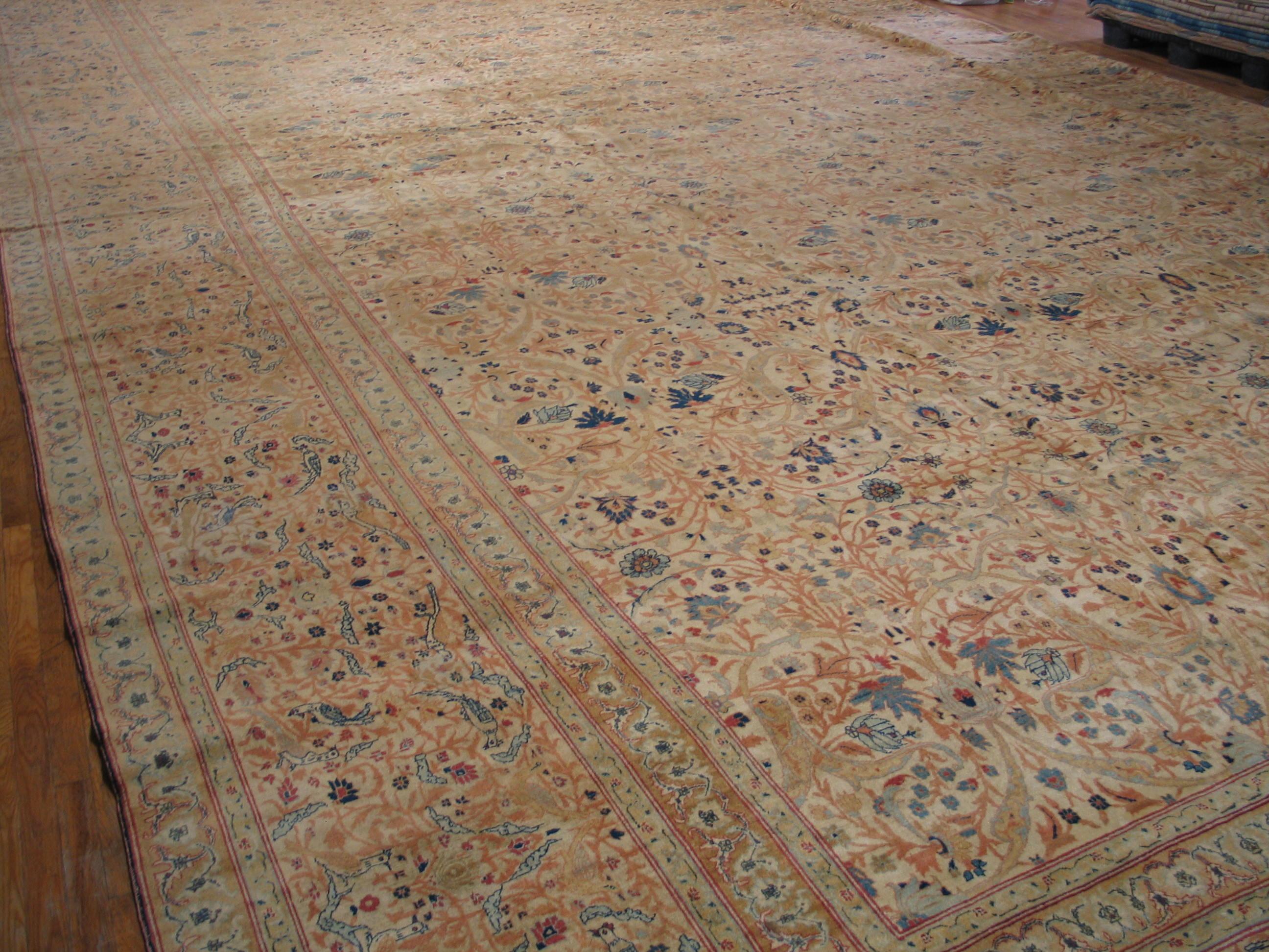 Tappeto persiano Haji Jalili Tabriz del XIX secolo ( 21'6