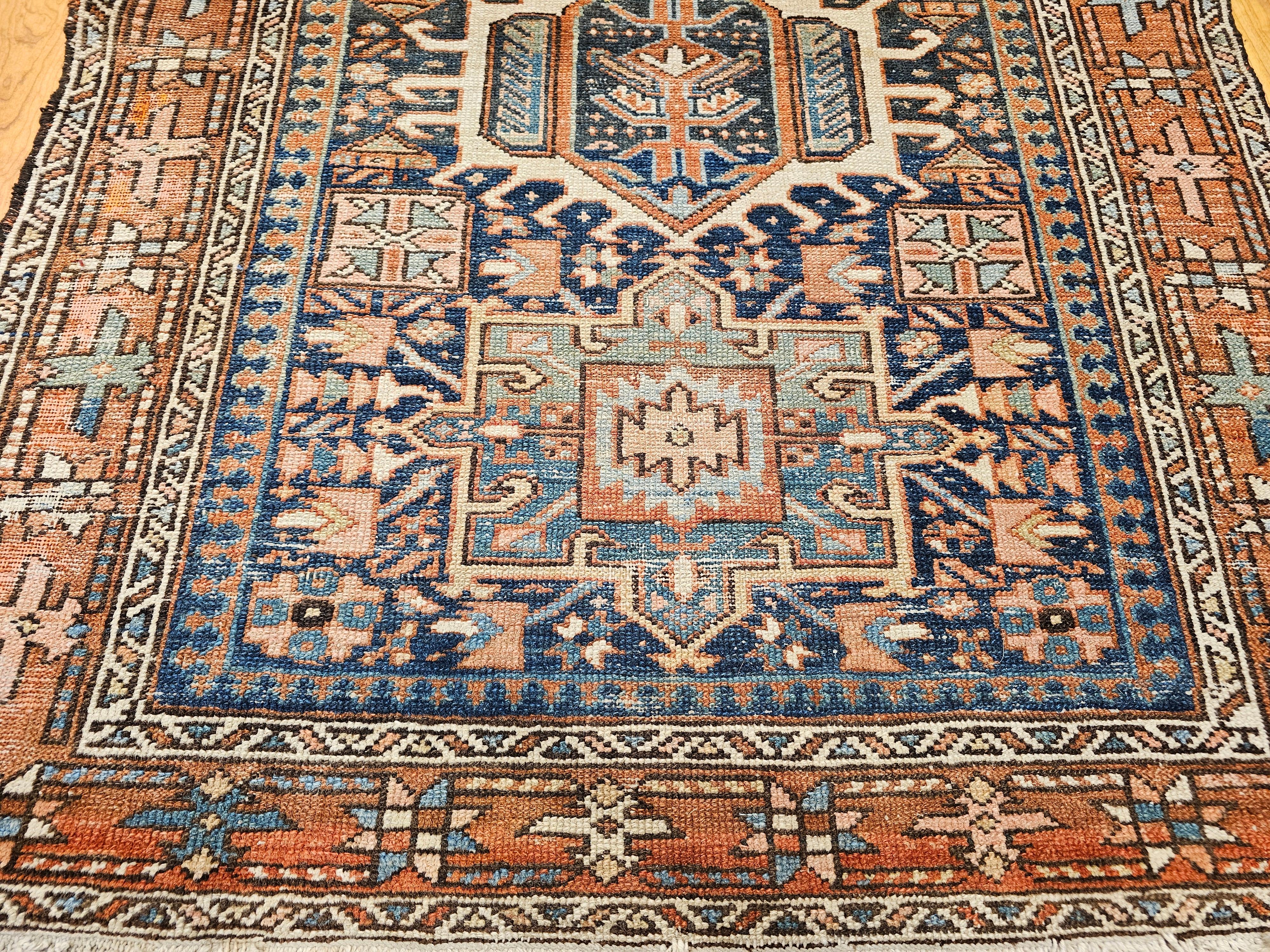 19th Century Persian Heriz Karajah Area Rug For Sale 2