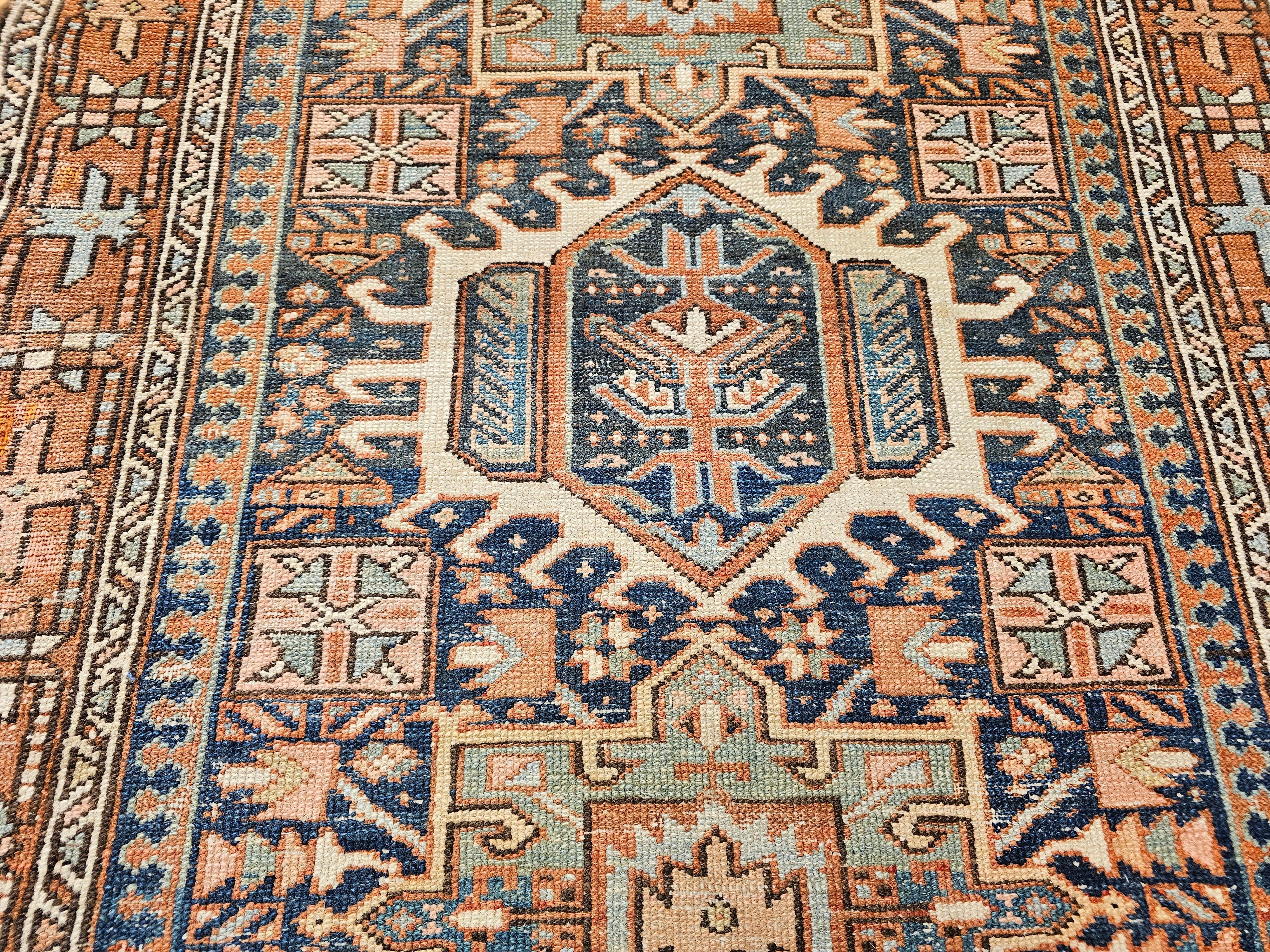 19th Century Persian Heriz Karajah Area Rug For Sale 3